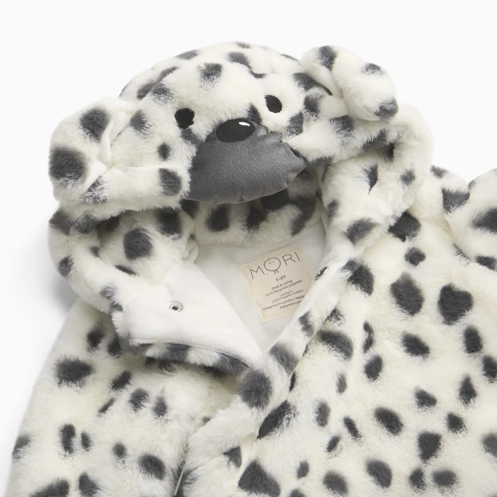 Dalmatian Faux Fur Pramsuit - Image 4