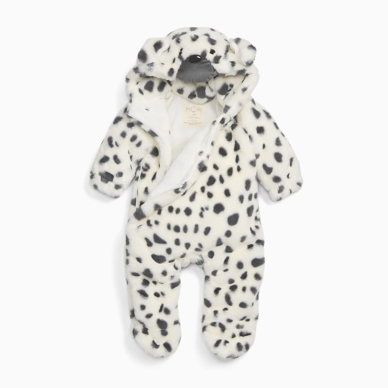 Dalmatian Faux Fur Pramsuit - Image 5