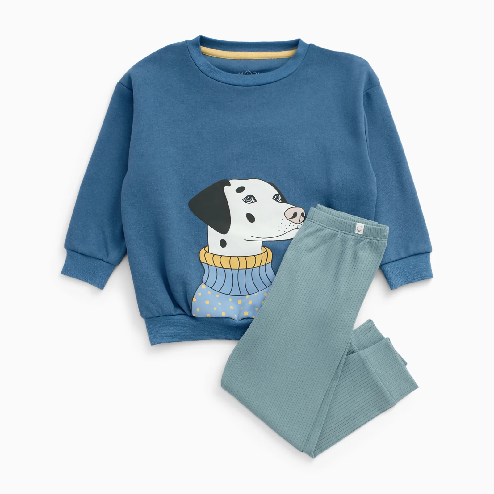 Dalmatian Sweatshirt & Ribbed Leggings Outfit - Image 2