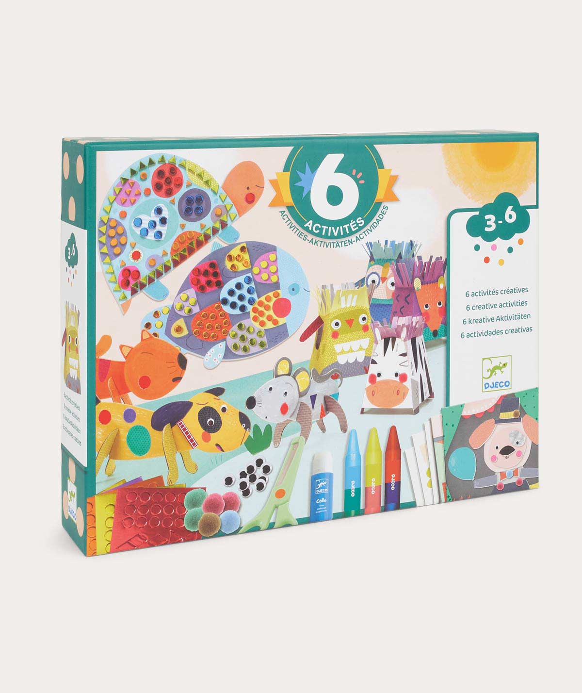 Djeco 6 Crafts Activity Pack Animal Houses