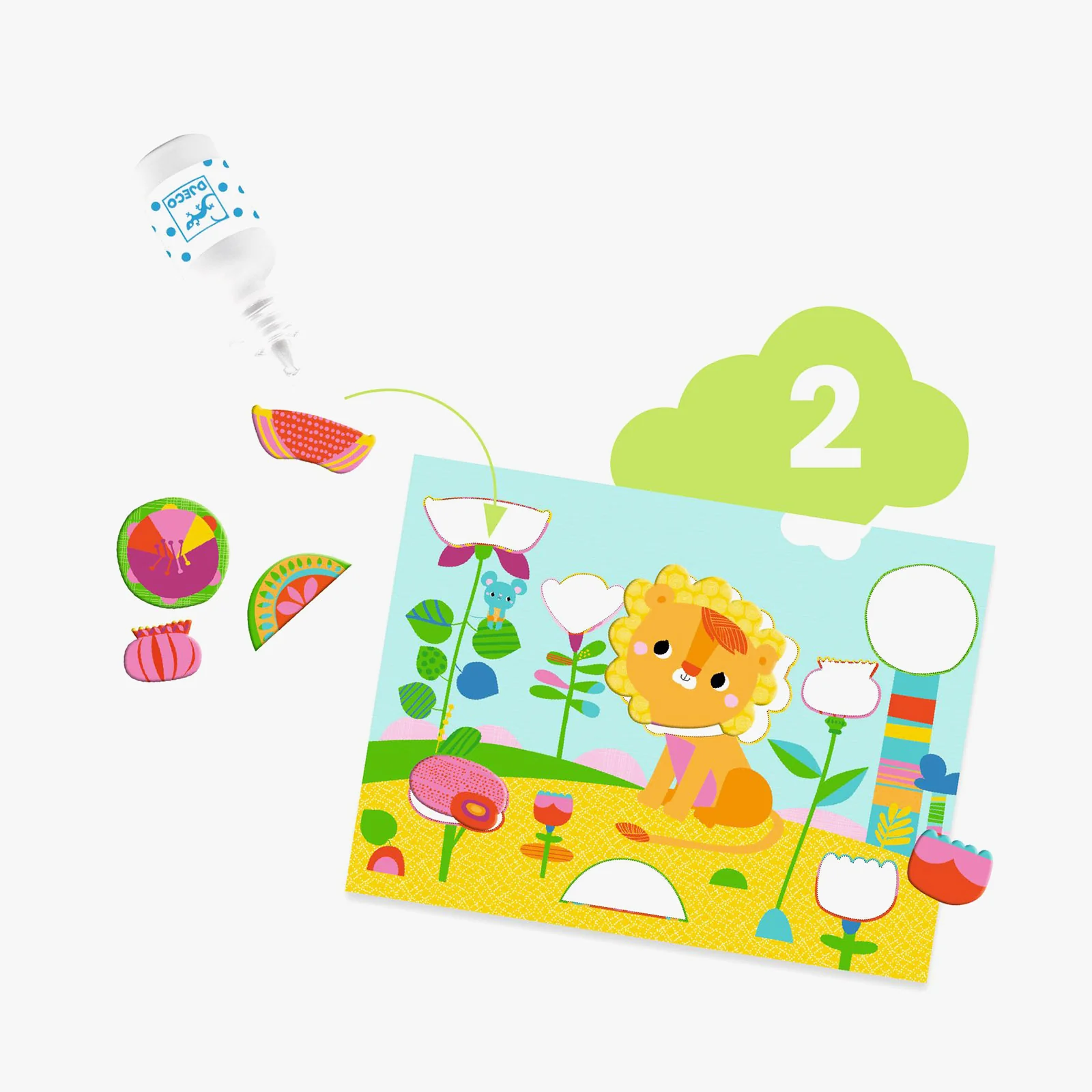 Djeco 6 Crafts Activity Pack The Mouse and His Friends - Image 3