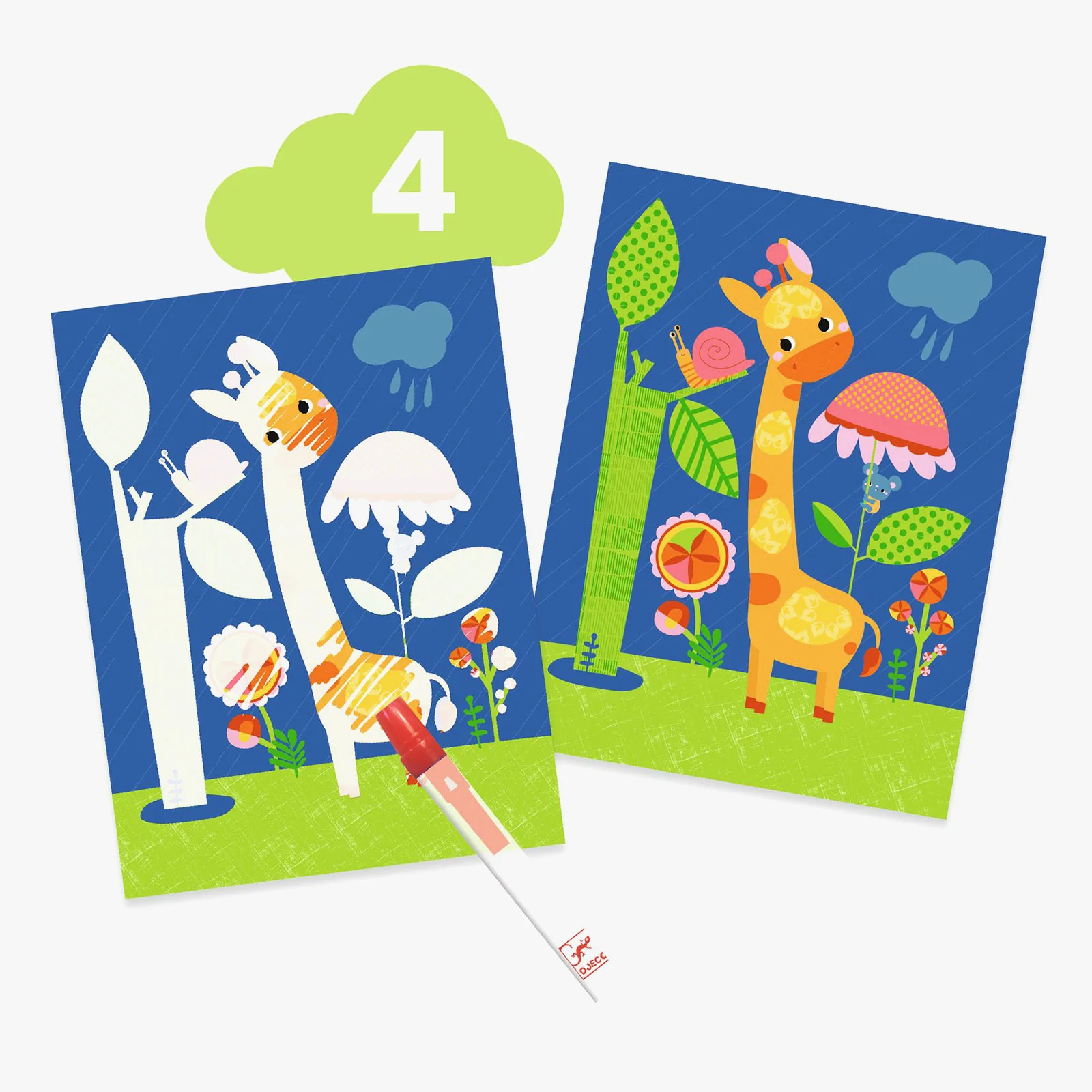 Djeco 6 Crafts Activity Pack The Mouse and His Friends - Image 5