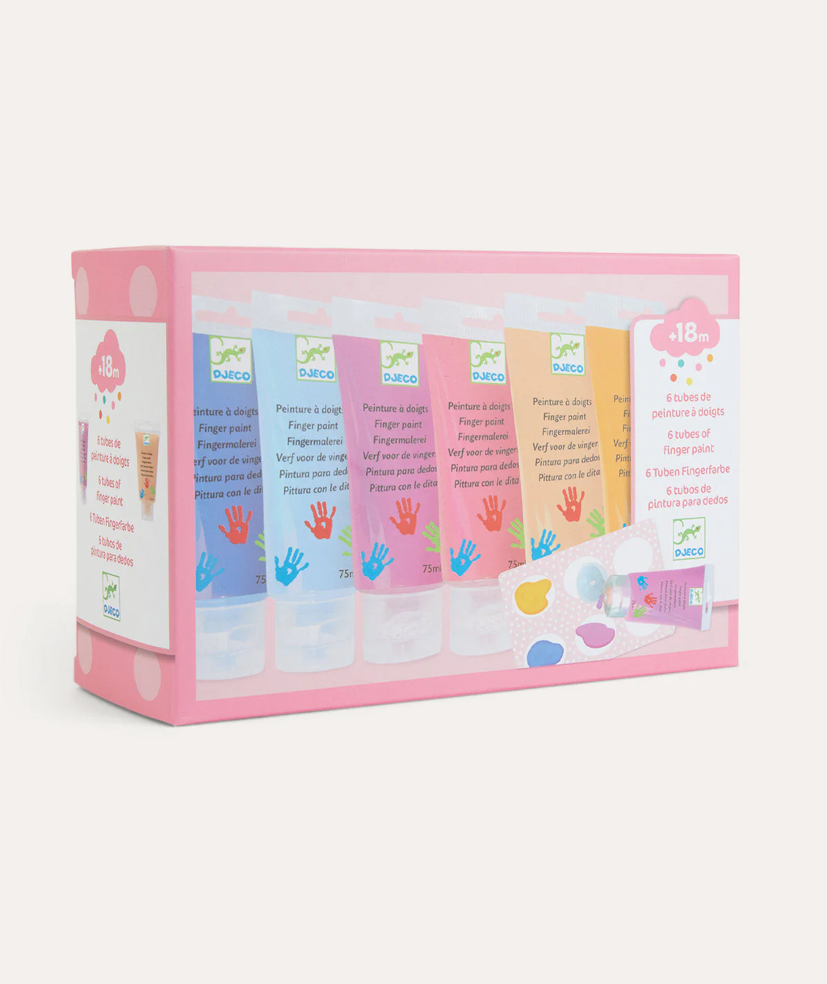 Djeco 6 Finger Paint Tubes Sweet - Image 3