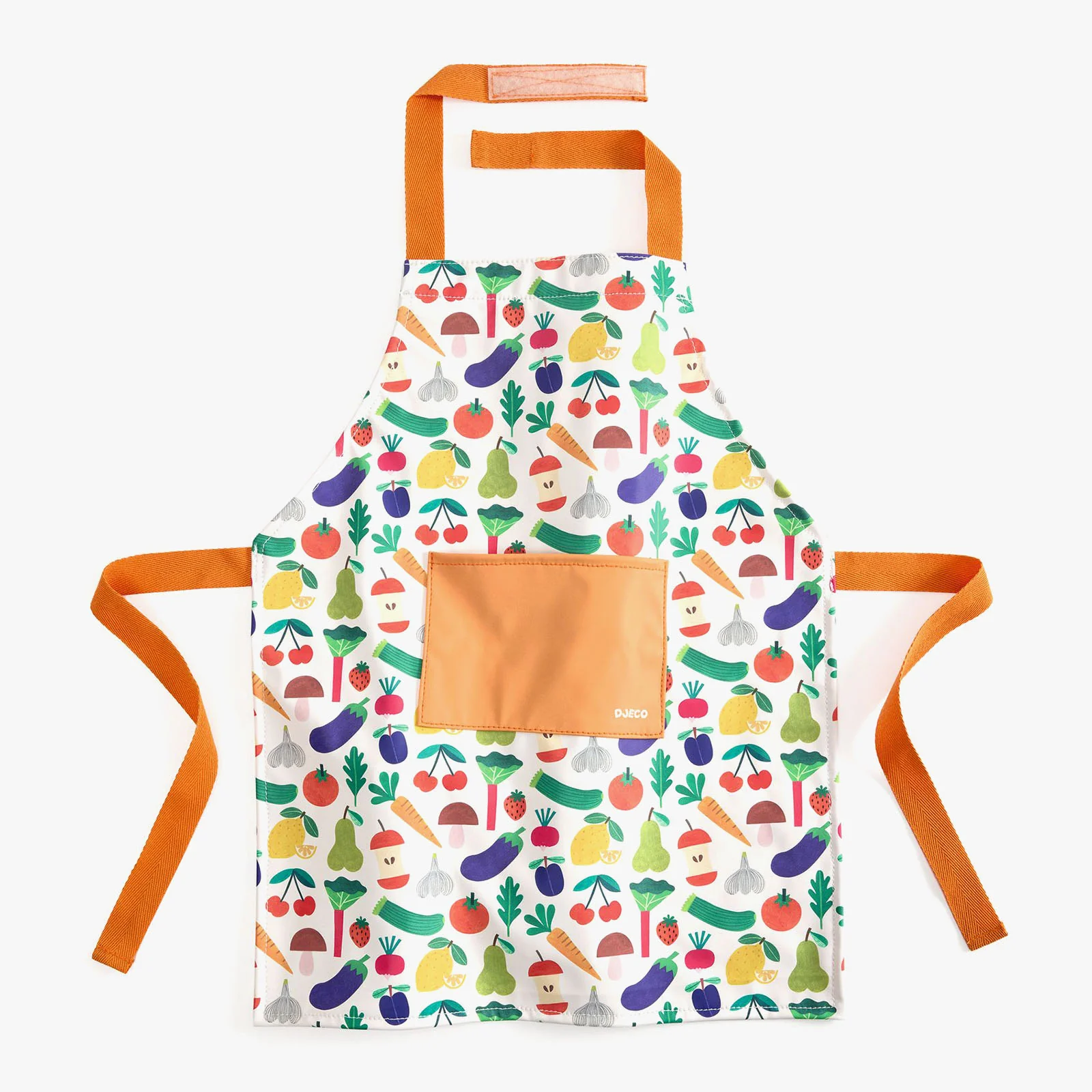 Djeco Childrens Apron Vegetable Print - Image 2