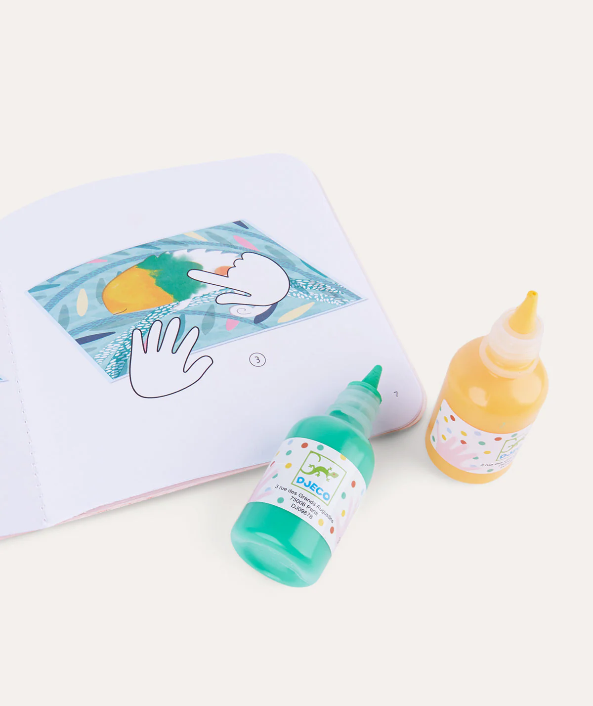 Djeco Easy Clean Painting Set Animals - Image 3
