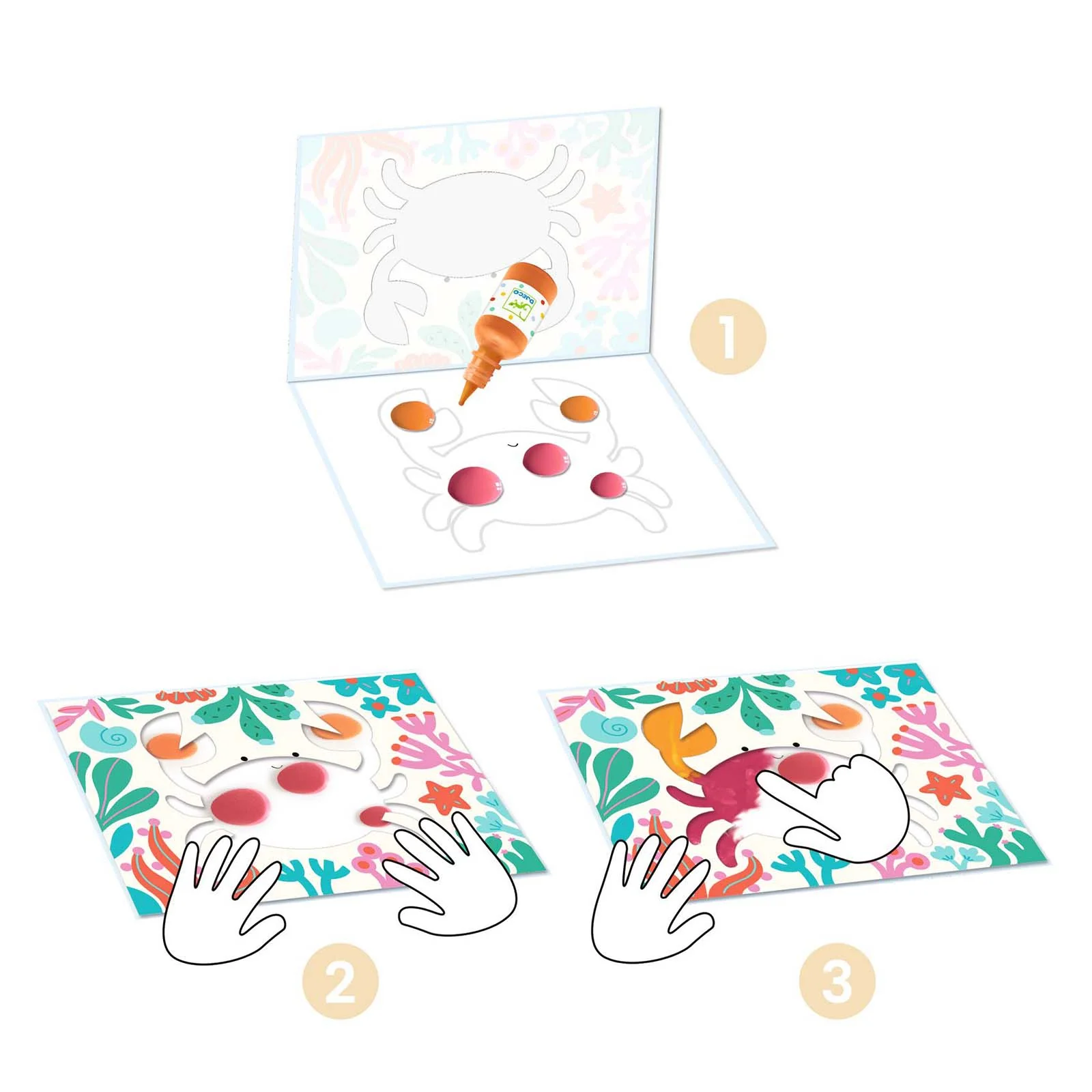 Djeco Easy Clean Painting Set Ocean - Image 4