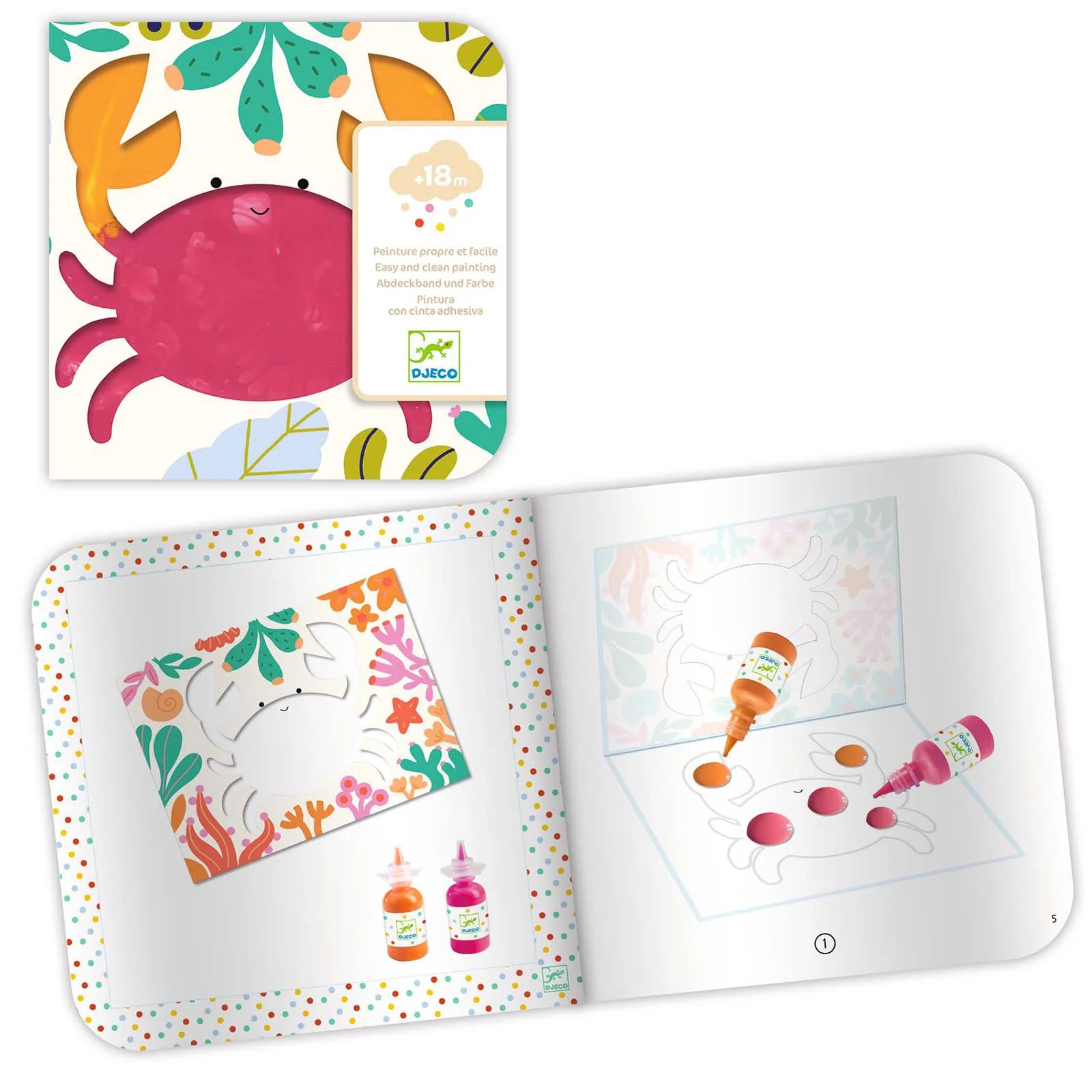 Djeco Easy Clean Painting Set Ocean - Image 5
