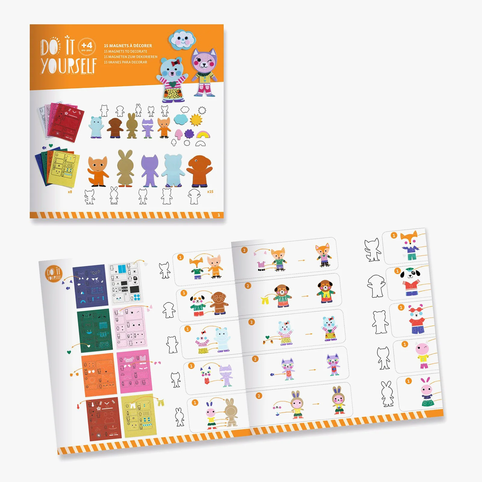Djeco Funky Family Magnet Craft Kit - Image 2