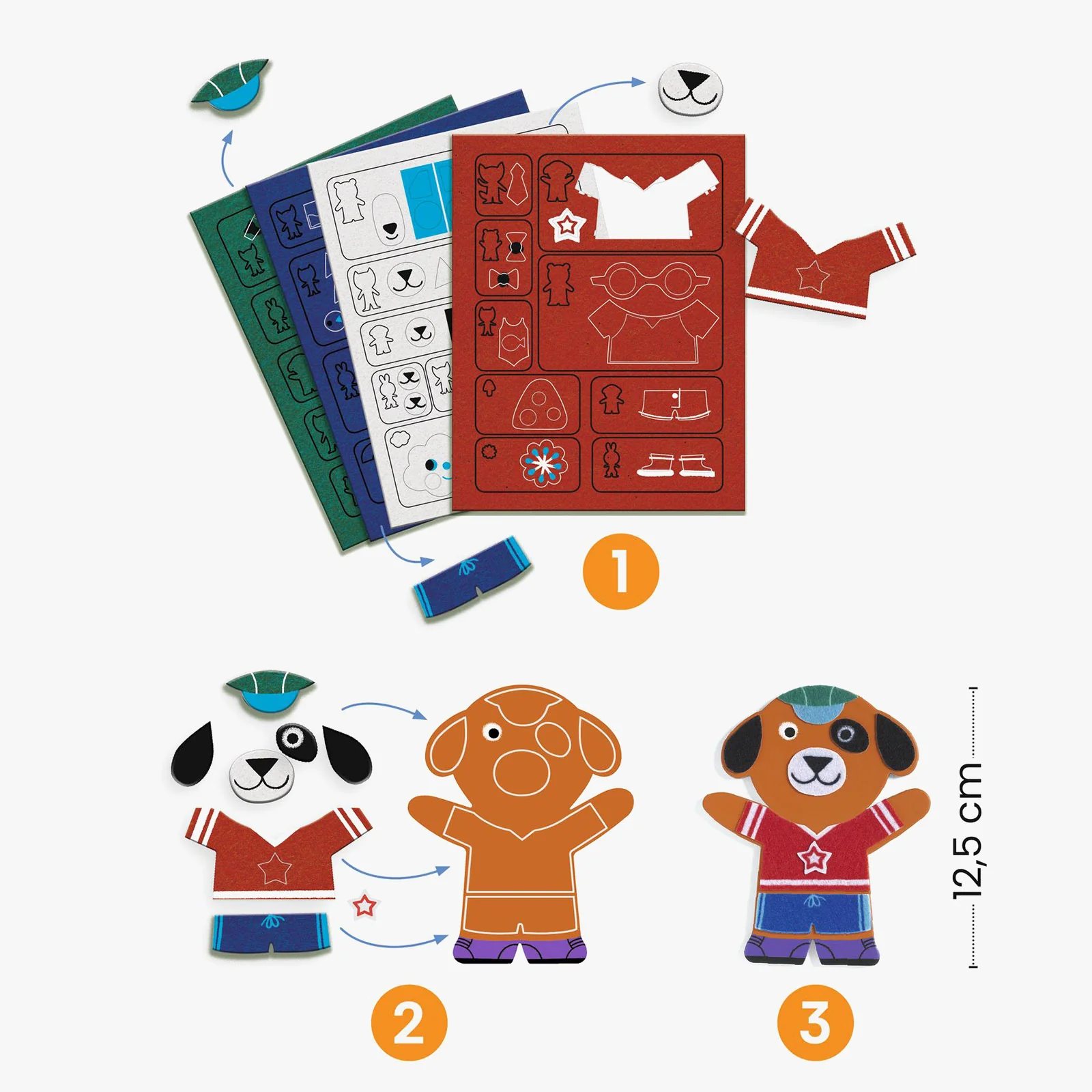 Djeco Funky Family Magnet Craft Kit - Image 4