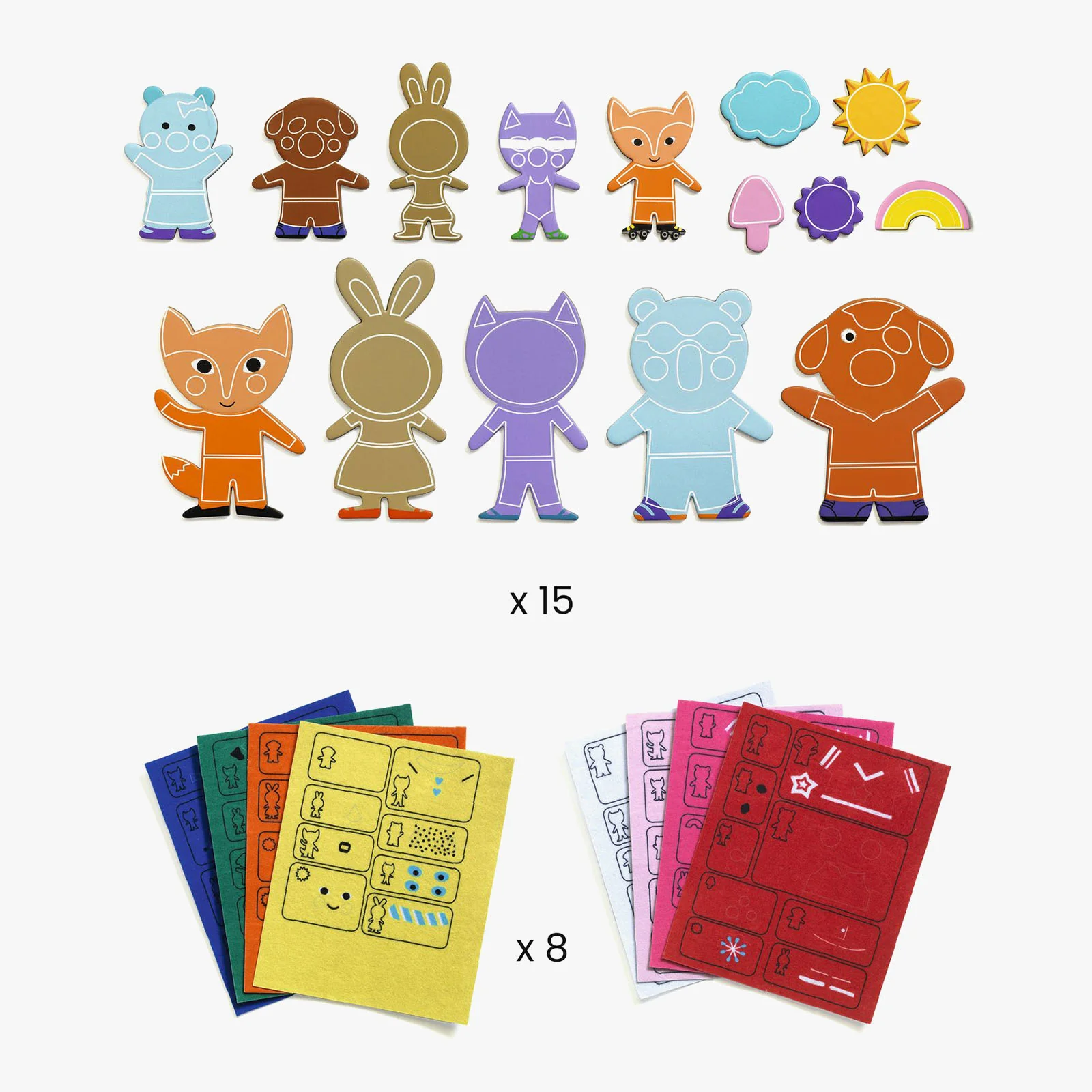 Djeco Funky Family Magnet Craft Kit - Image 5