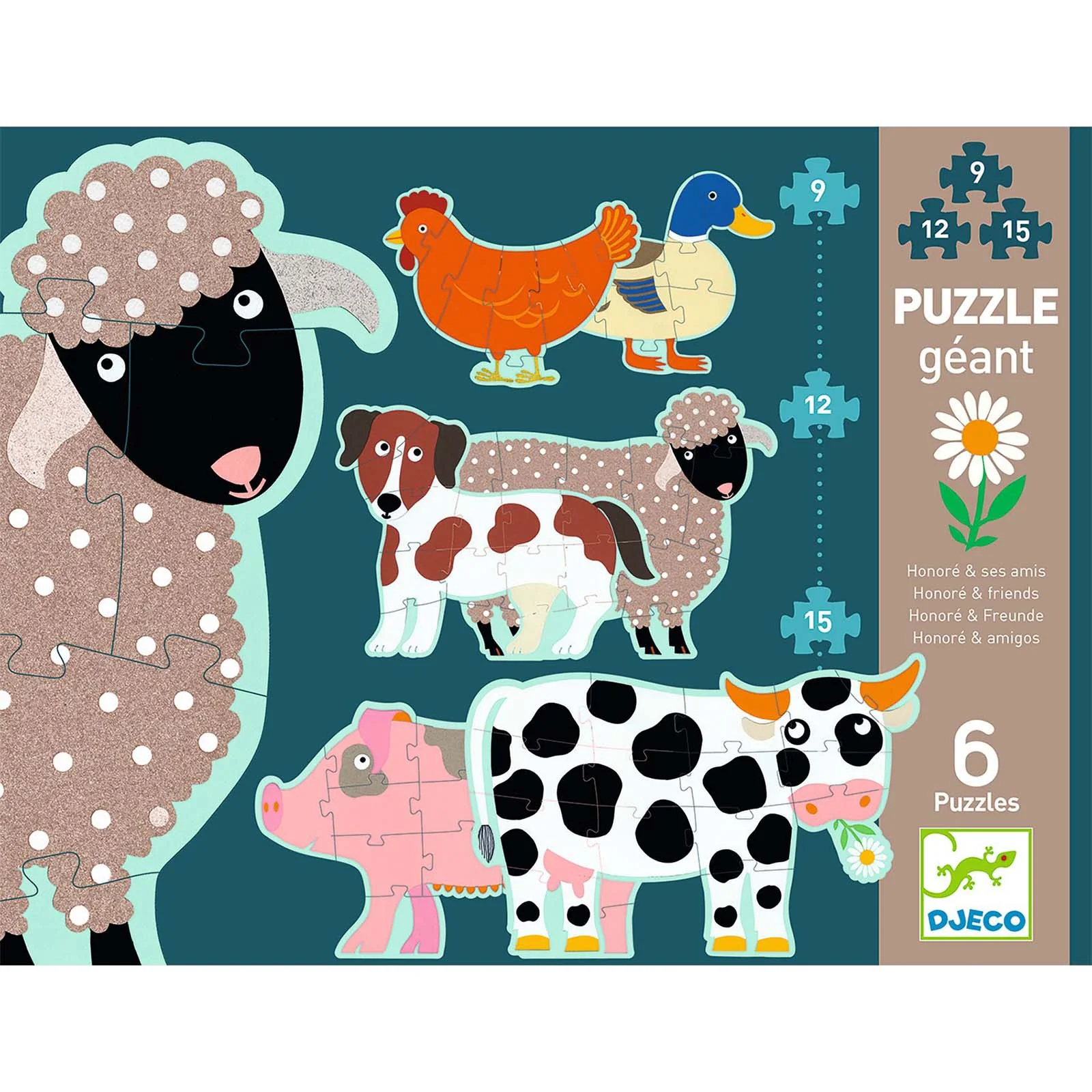 Djeco Honore and Friends Giant Puzzle