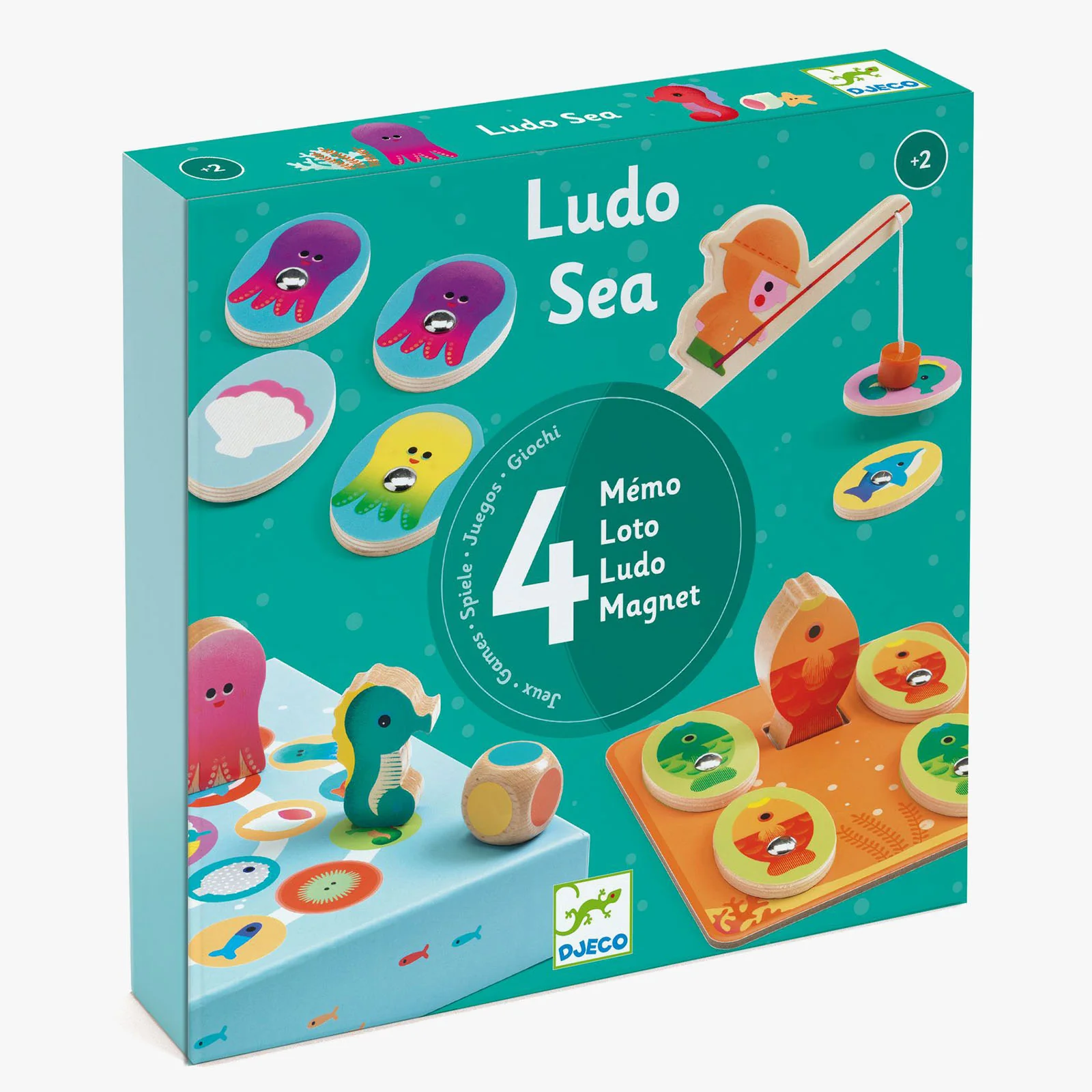 Djeco Ludo Sea 4-in-1 Games Set - Image 5