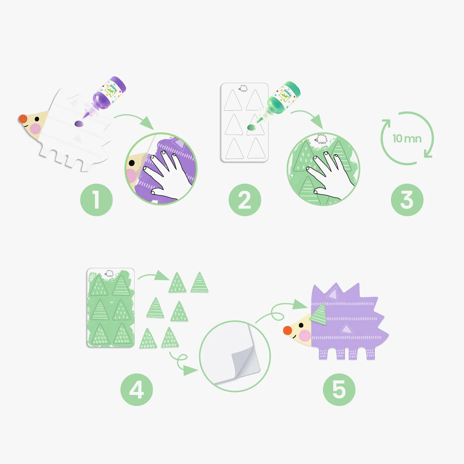 Djeco Small Forms Painting Set - Image 2