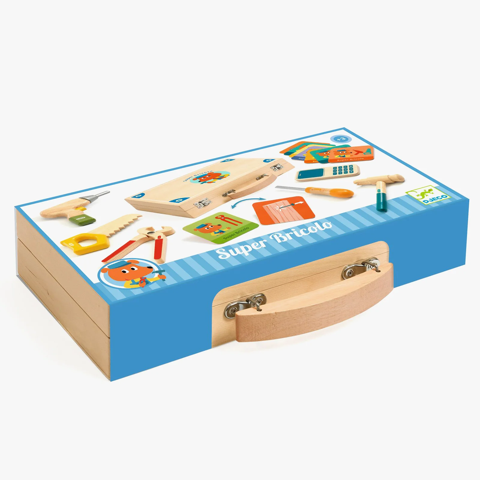 Djeco Super Bricolo Wooden Tools Set - Image 3
