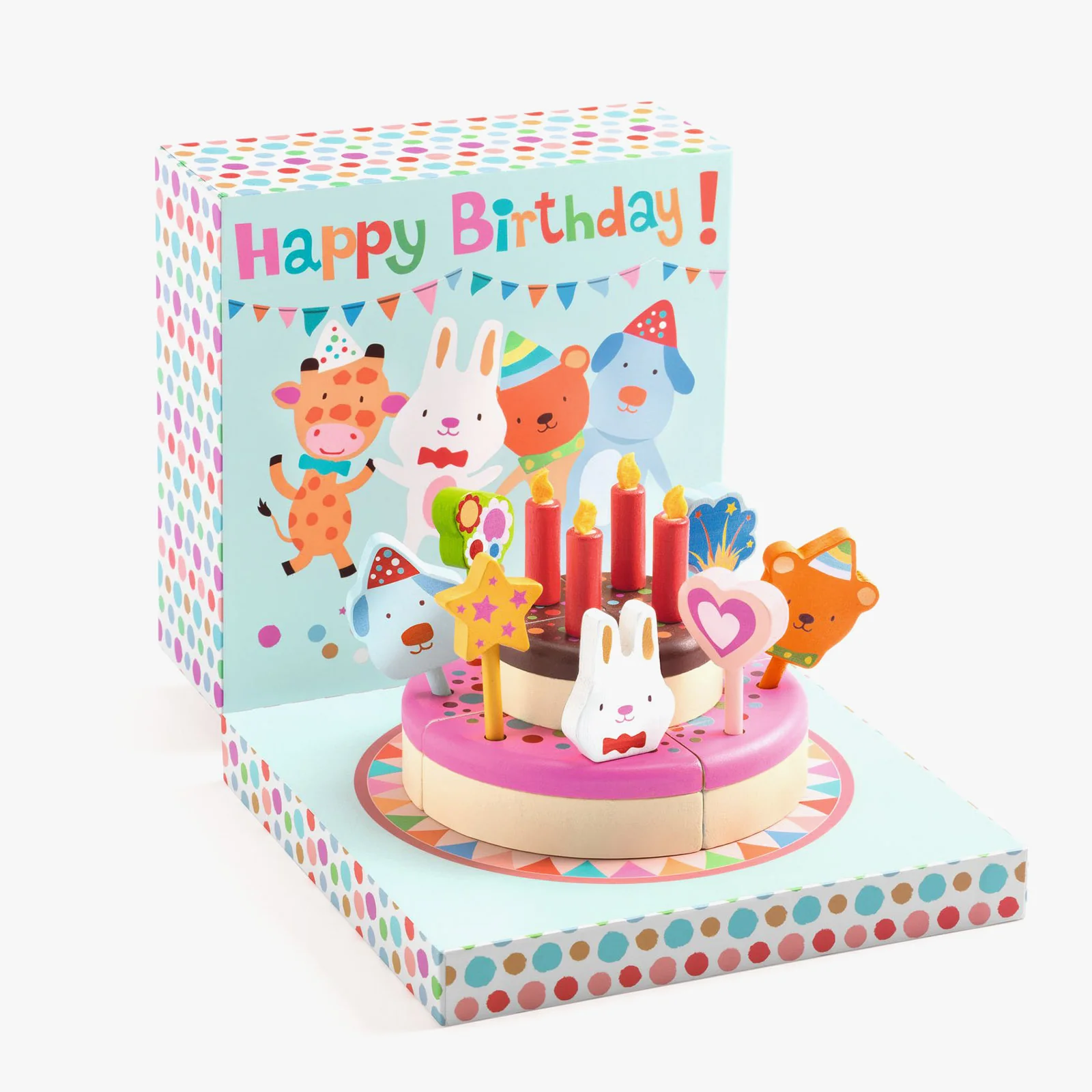 Djeco Wooden Birthday Cake - Image 2