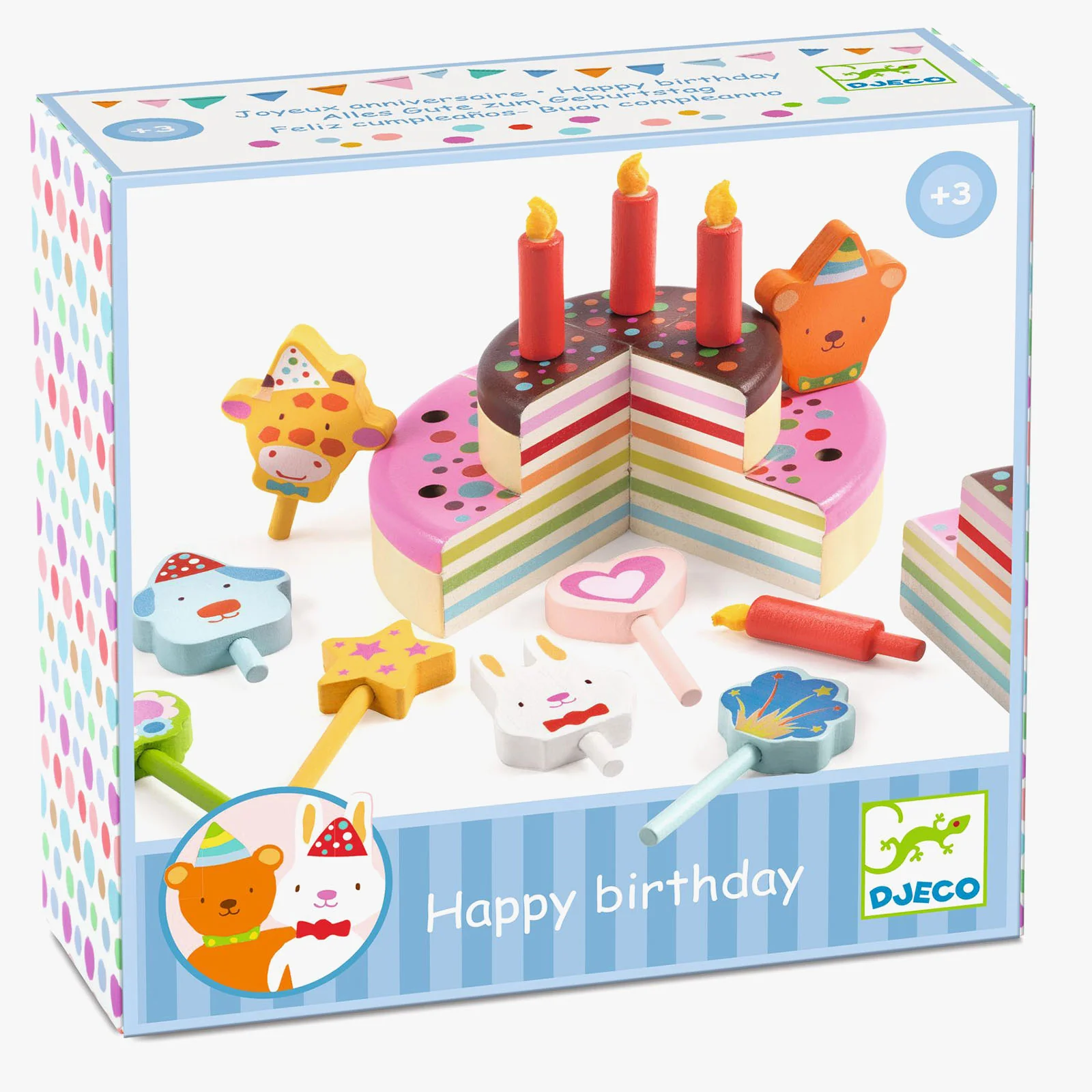 Djeco Wooden Birthday Cake - Image 9