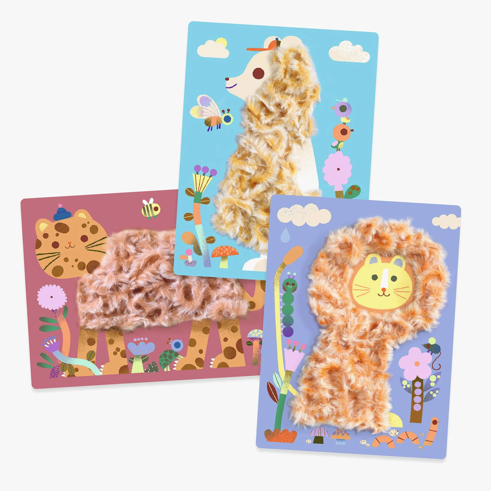Djeco Wool & Velcro Fluffy Friends Craft Set - Image 2
