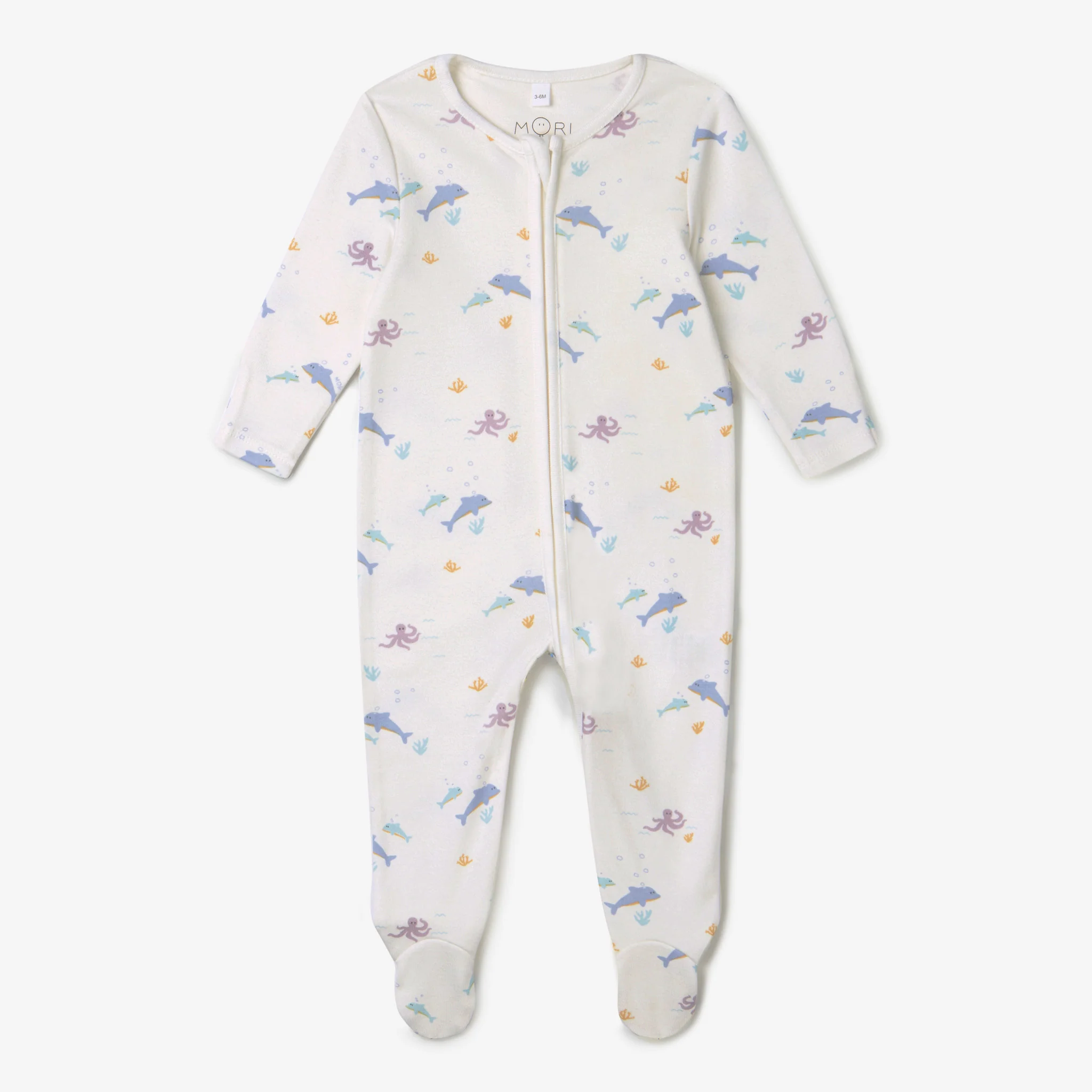 Dolphin Clever Zip Sleepsuit - Image 2