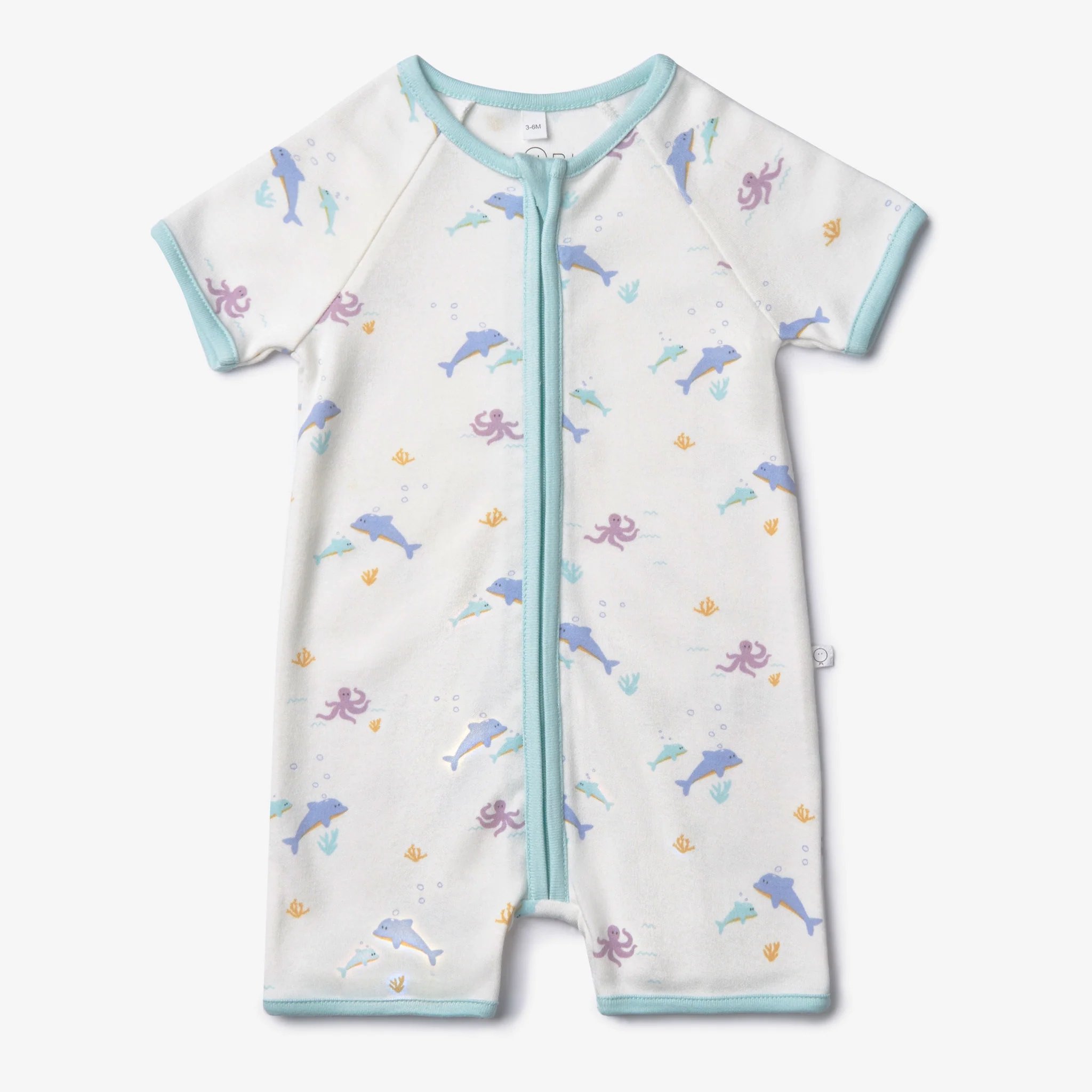 Dolphin Zip Summer Sleepsuit - Image 2