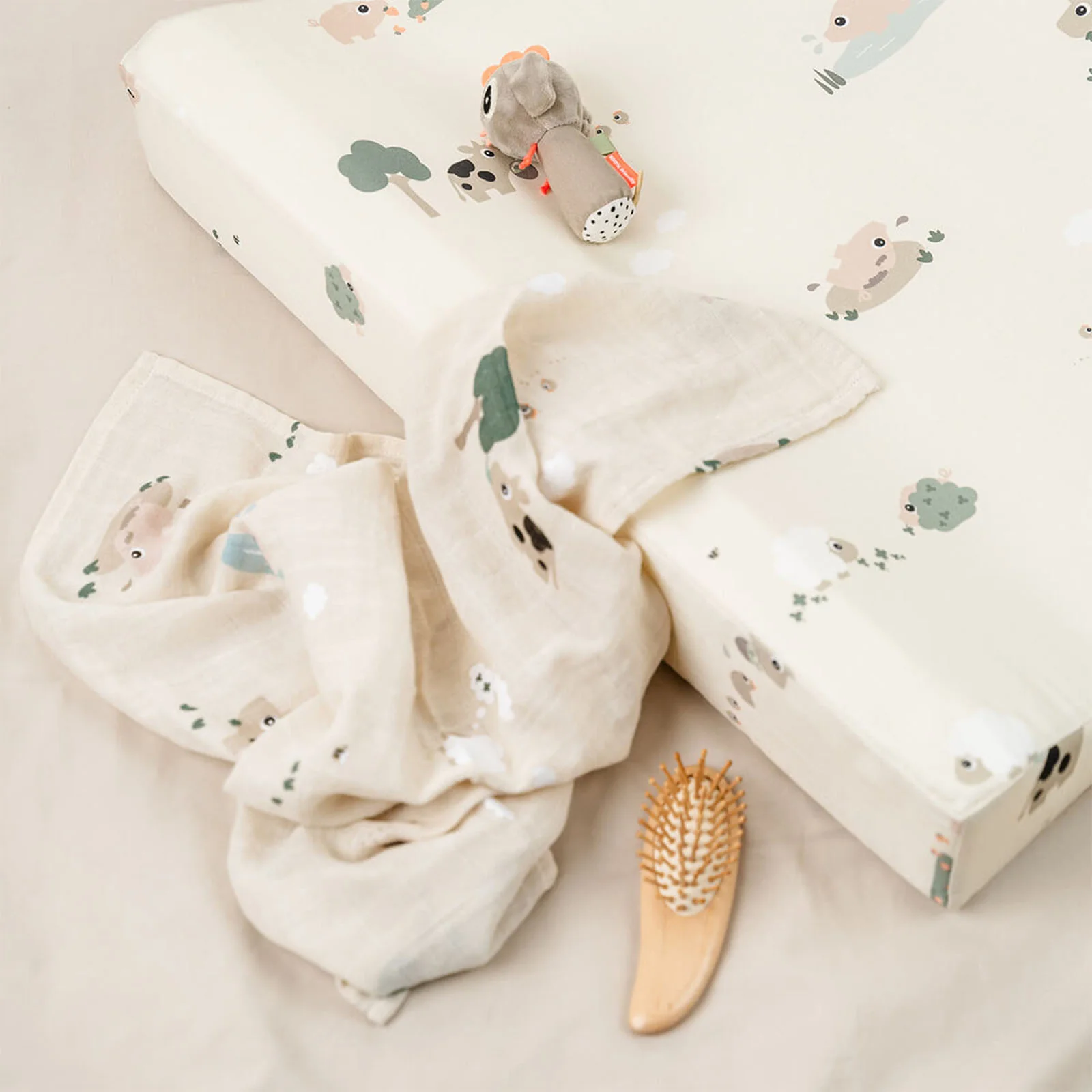 Done By Deer Changing Pad Tiny Farm Sand - Image 2