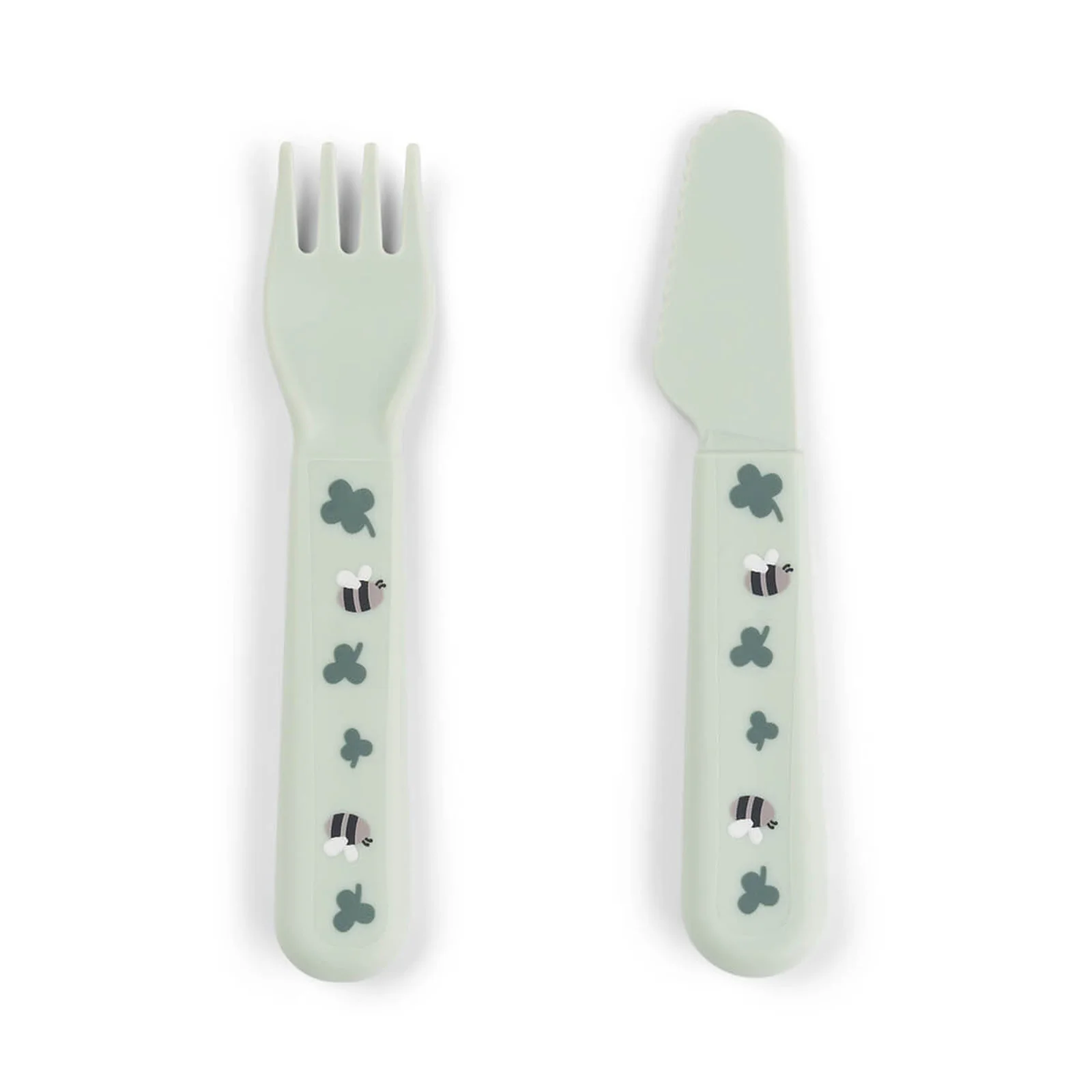 Done By Deer Foodie Dinner Set with suction Tiny Farm Green - Image 2