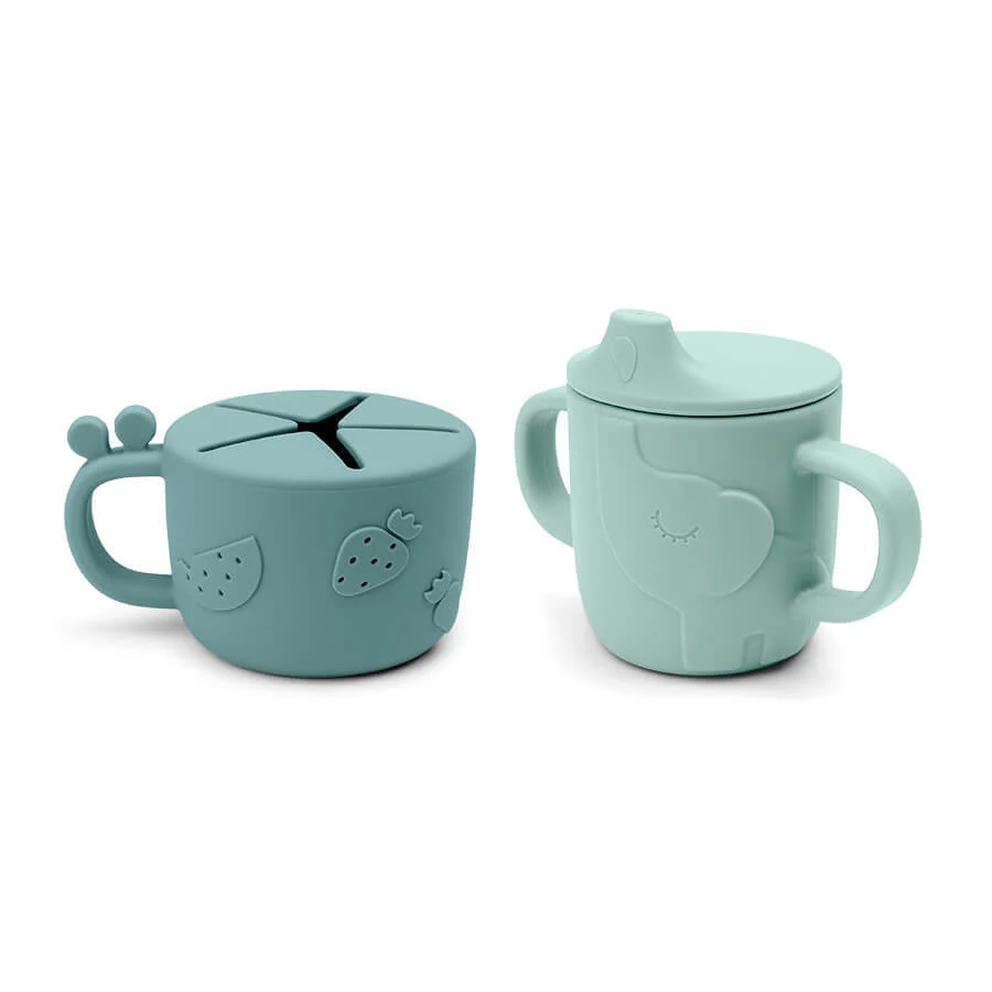 Done by Deer Friends Silicone Spout Cup & Snack Cup Set