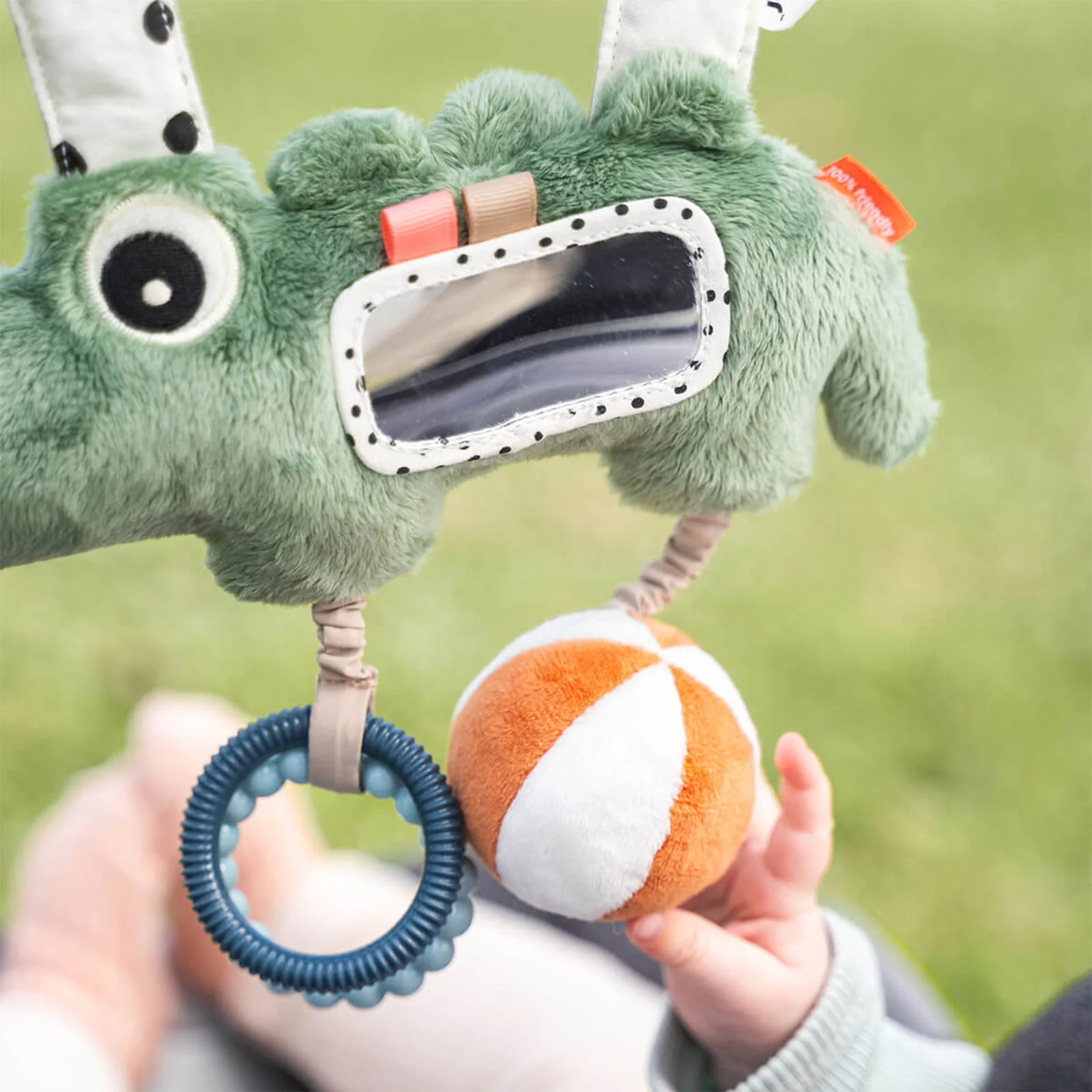 Done By Deer Hanging Activity Toy Croco Green - Image 2