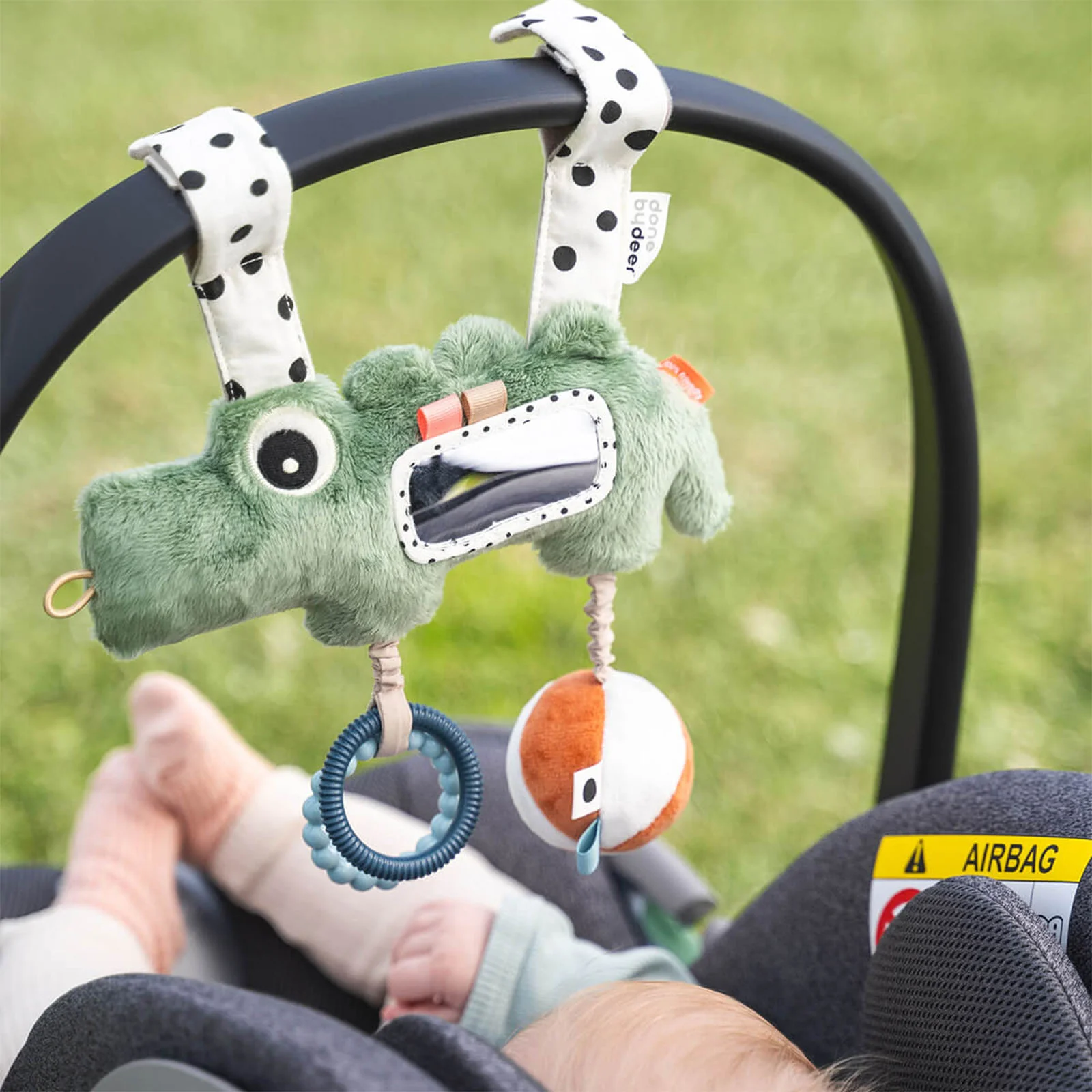 Done By Deer Hanging Activity Toy Croco Green - Image 4
