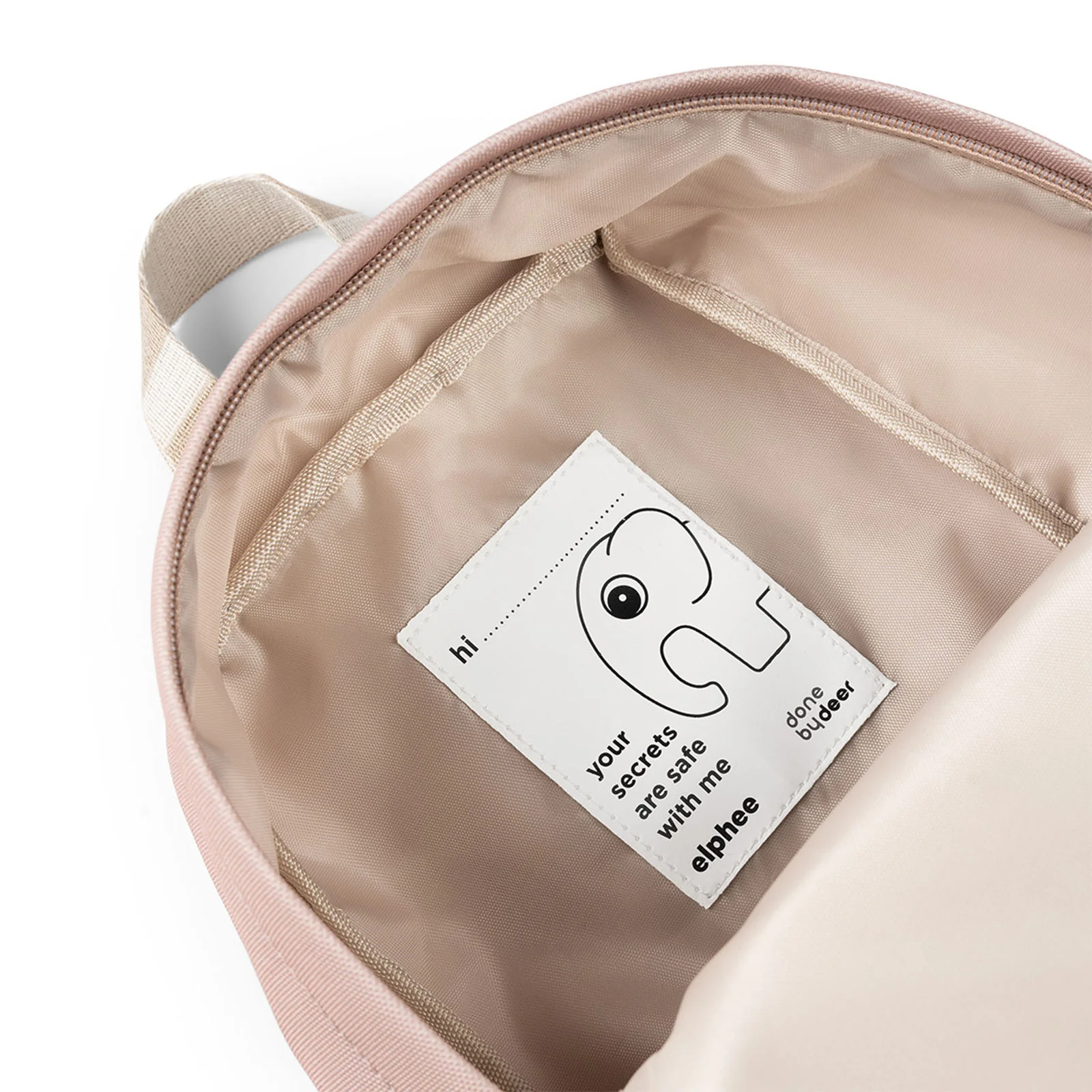Done By Deer Kids Canvas Backpack Elphee Powder - Image 3