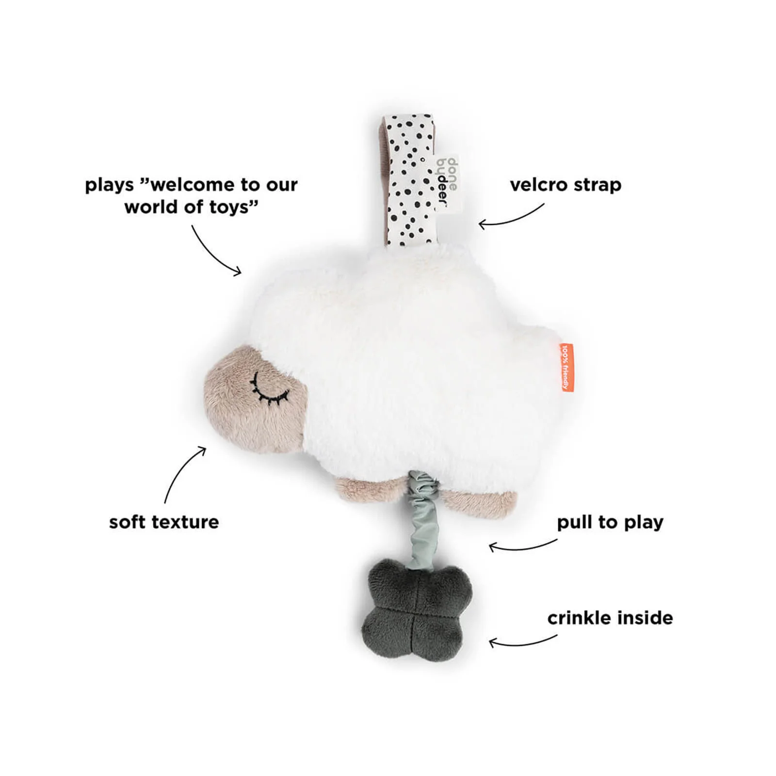 Done By Deer Musical Toy Sheepy Sand - Image 3