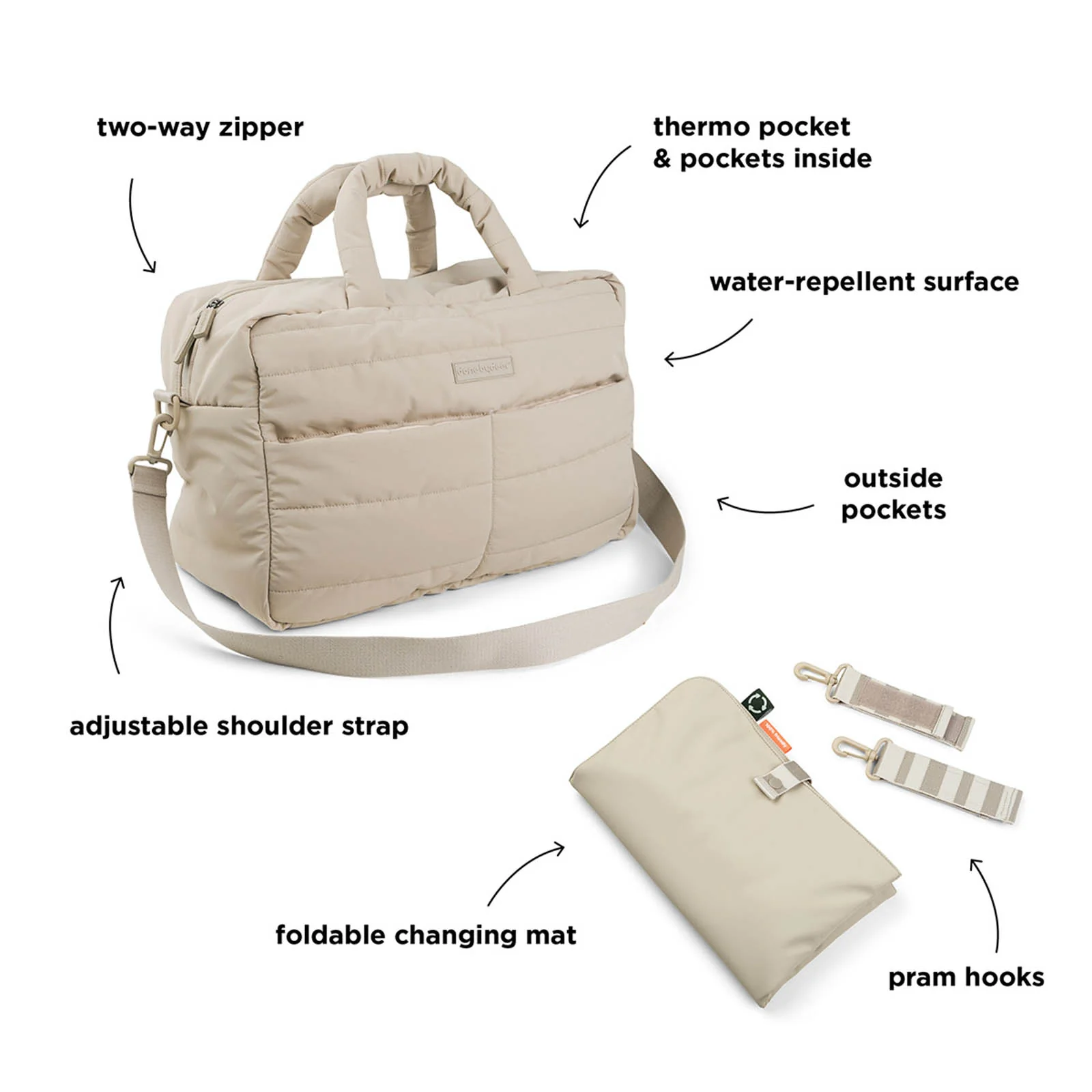 Done by Deer Quilted Changing Bag - Image 14