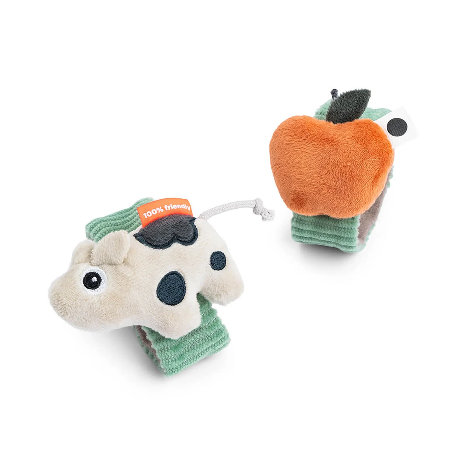 Done By Deer Wrist rattle set 2pack Dotti Green - Image 2