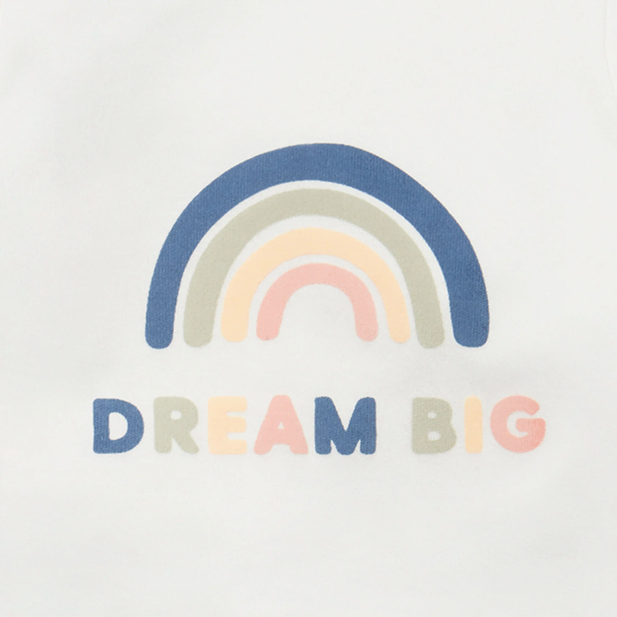 Dream Big Slogan Long Sleeve T-Shirt & Ribbed Leggings Outfit - Image 2