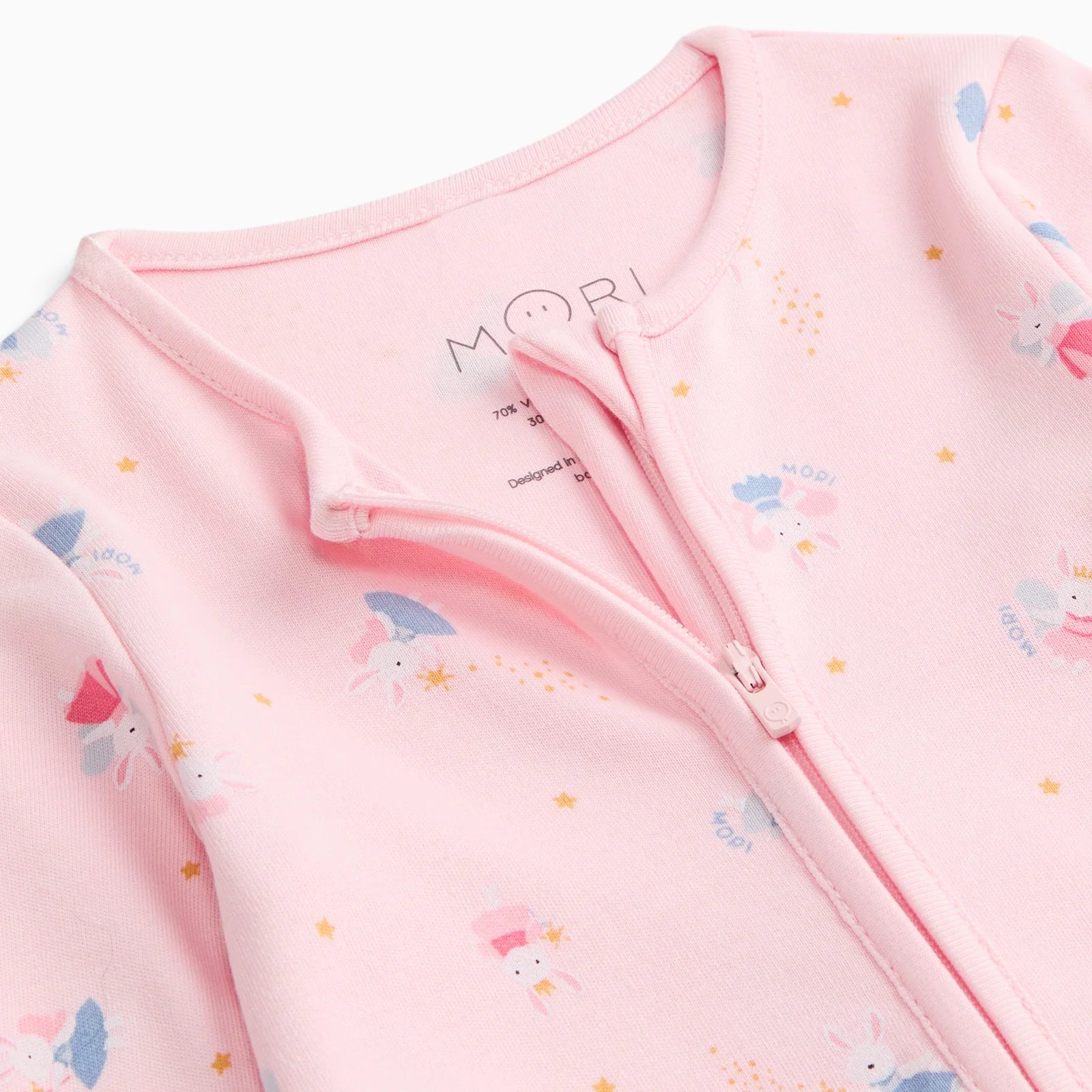 Enchanted Bunnies Clever Zip Sleepsuit - Image 3