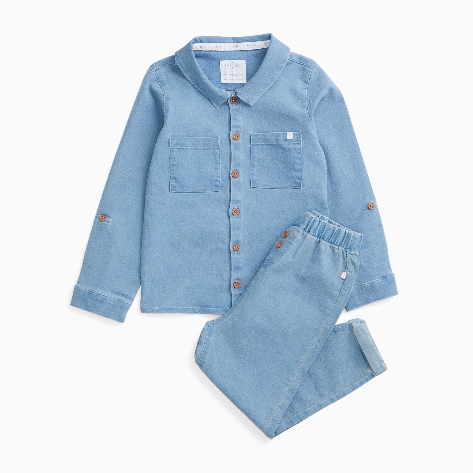 Everyday Denim Shirt & Trousers Outfit - Image 2