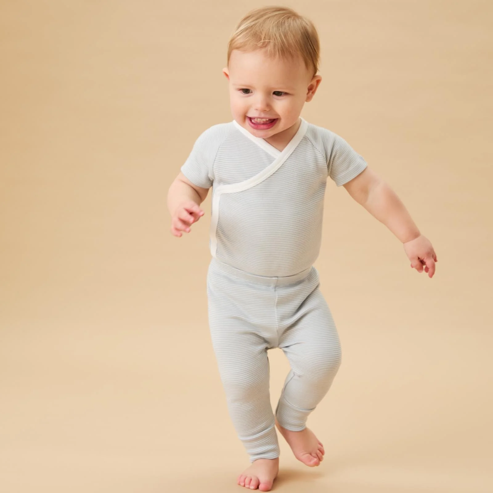 Everyday Leggings - Blue Stripe