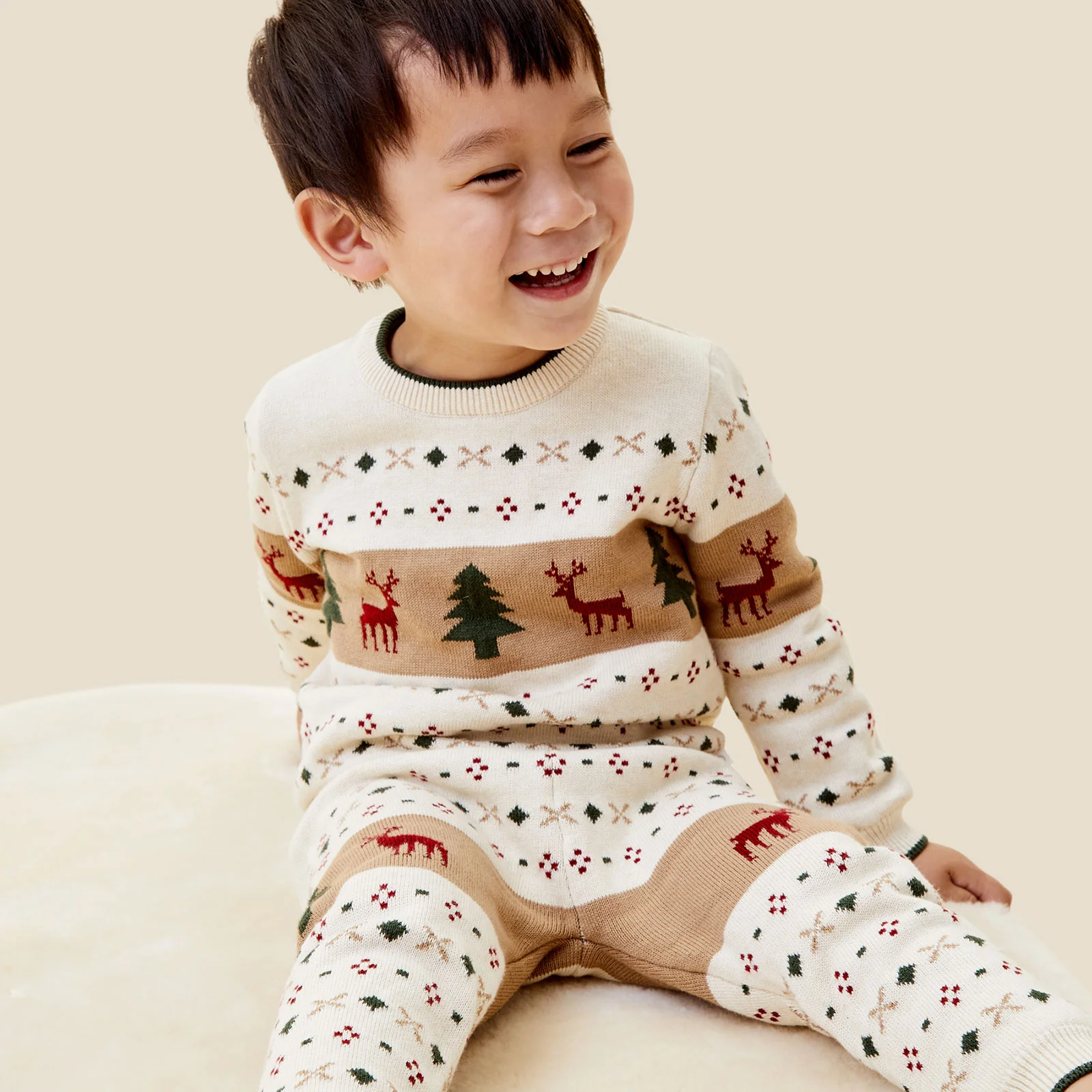 Fair Isle Knitted Joggers - Image 3