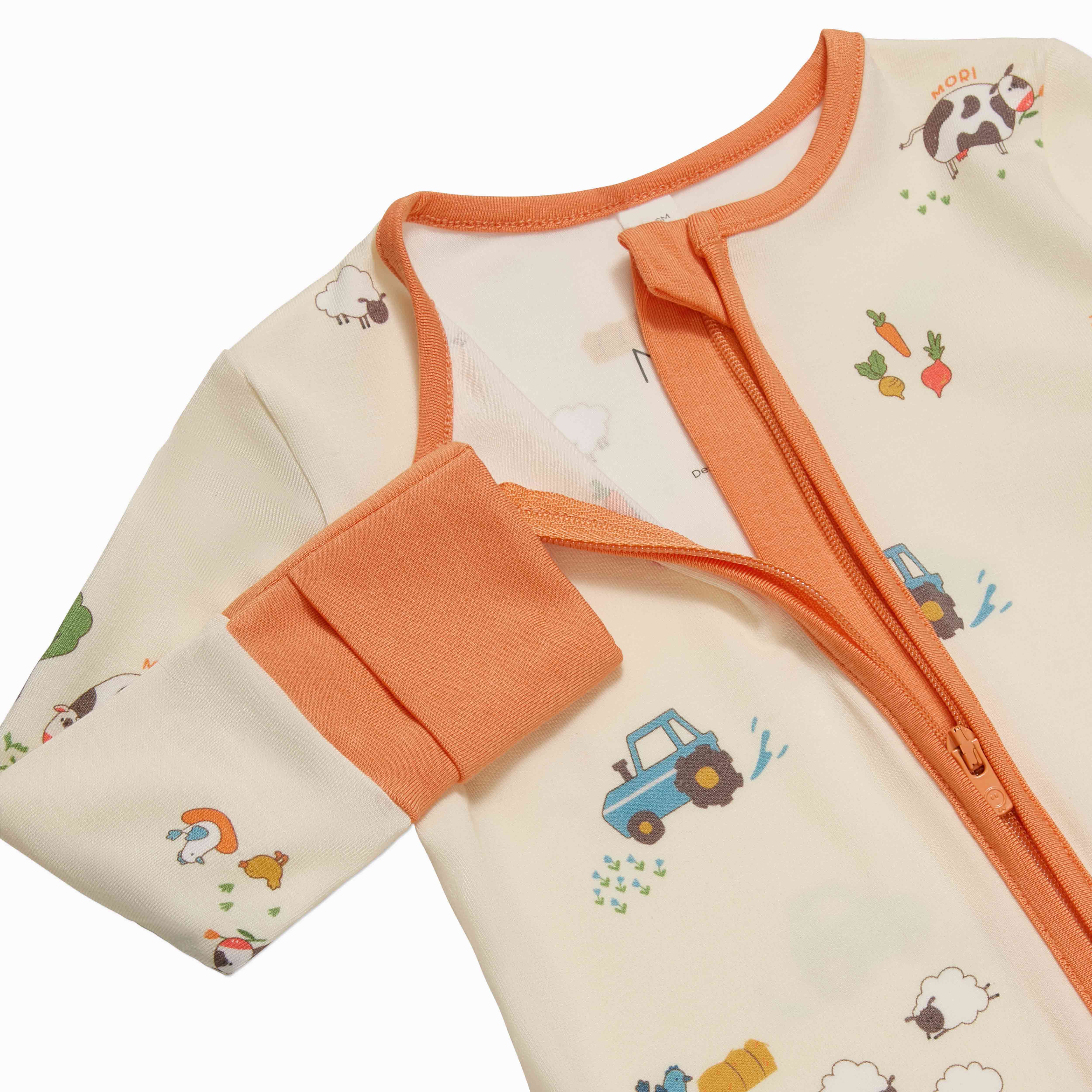 Farmyard Clever Zip Sleepsuit - Image 5