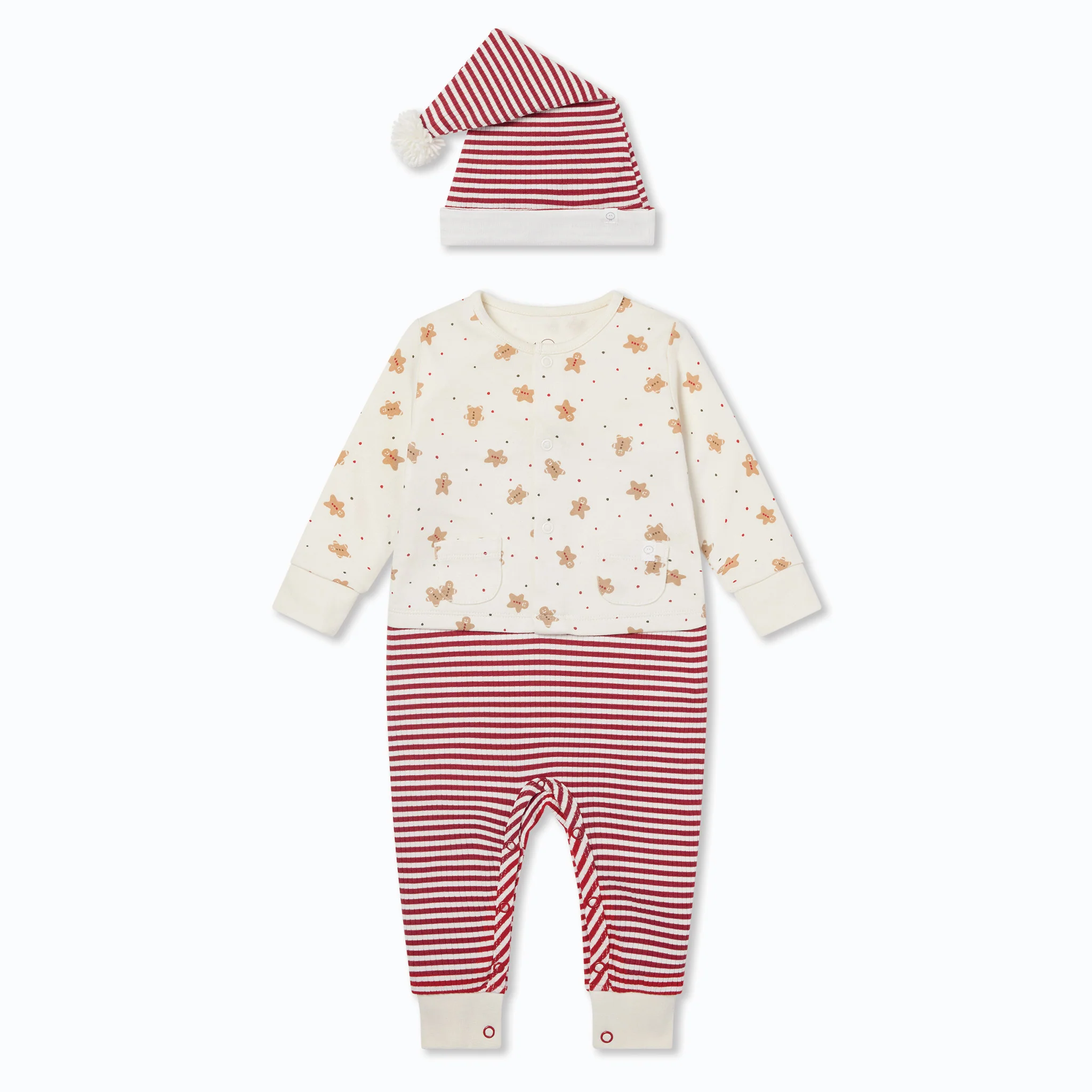 Festive Jumpsuit & Elf Hat Set - Image 2