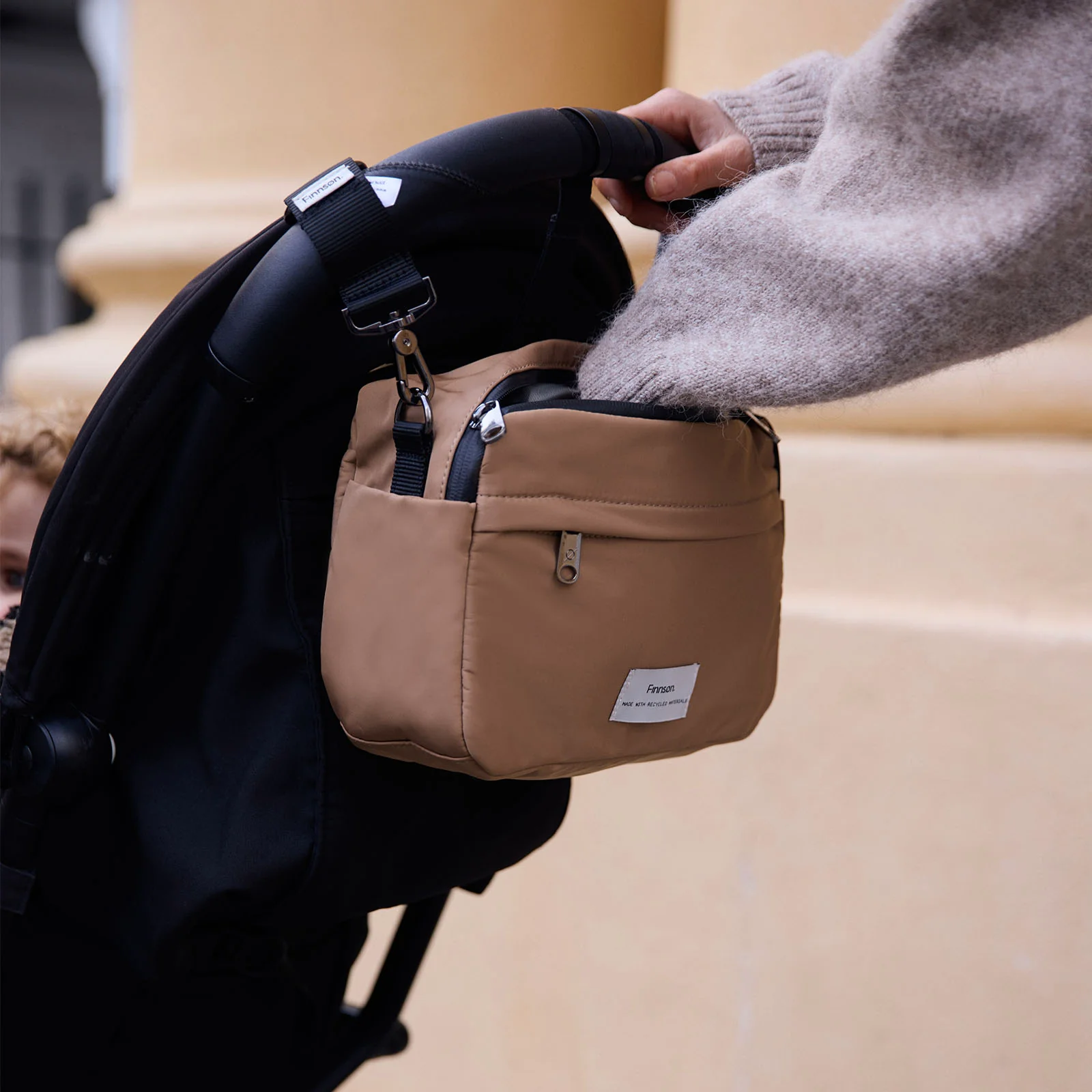 Finnson Frida Eco Stroller Organiser with Clips - Image 4