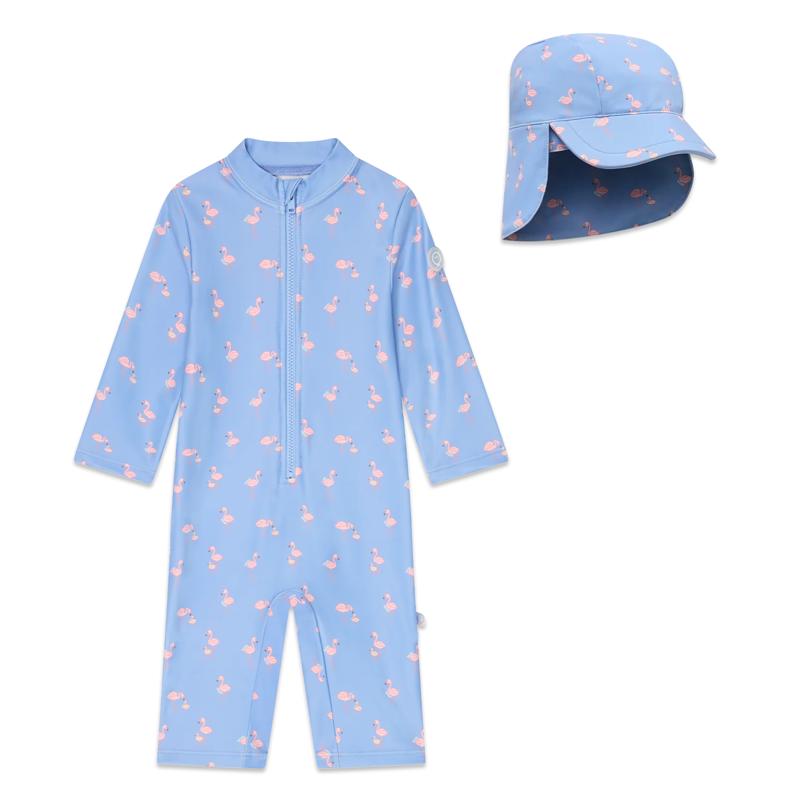 Flamingo Sunsafe Swimsuit & Hat - Image 2