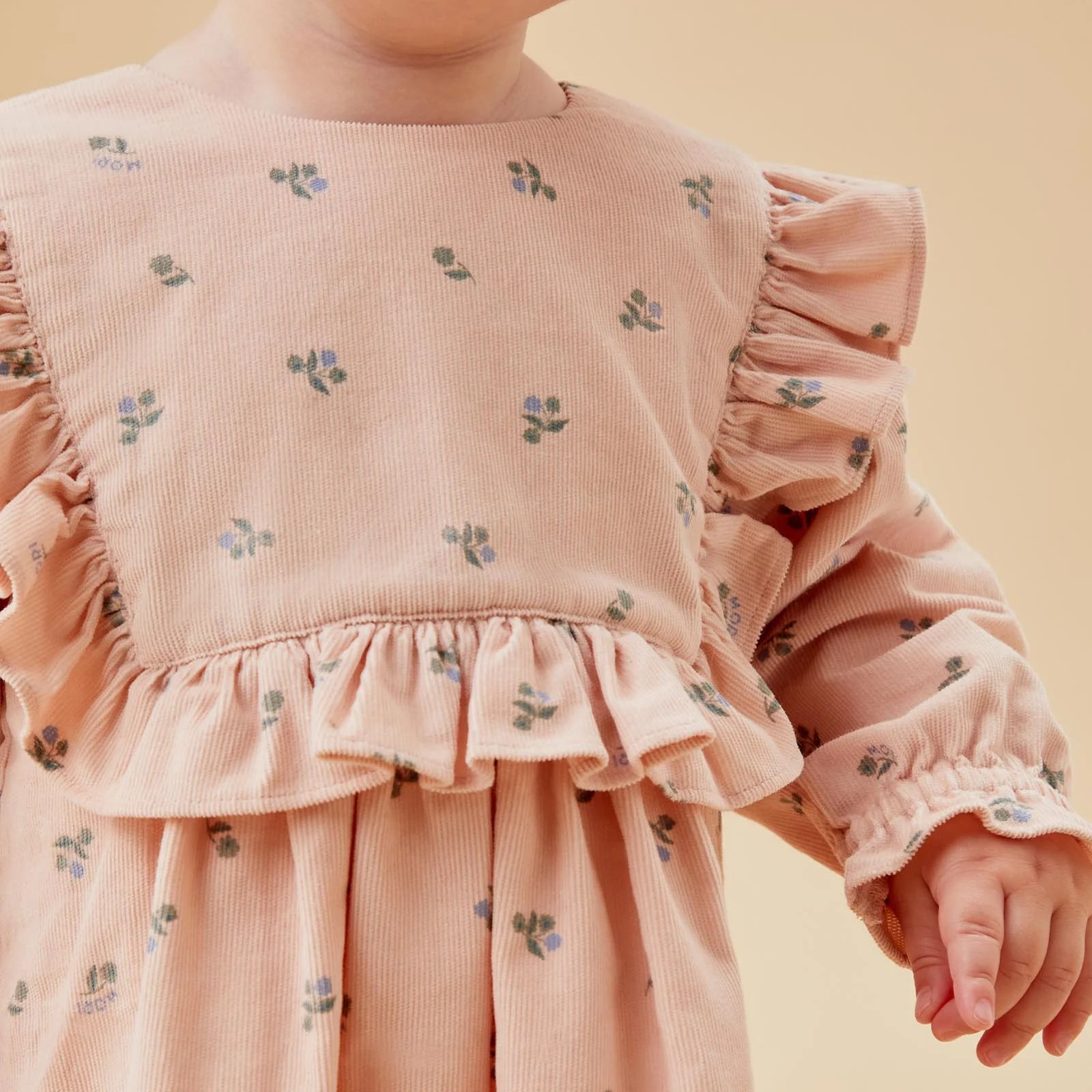 Floral Corduroy Dress - Image 3