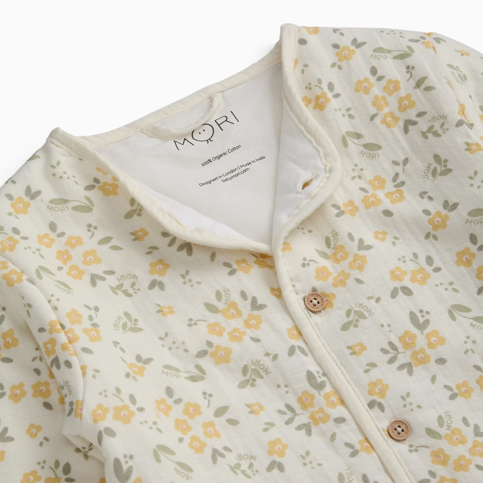 Floral Muslin Padded Jacket - Image 4