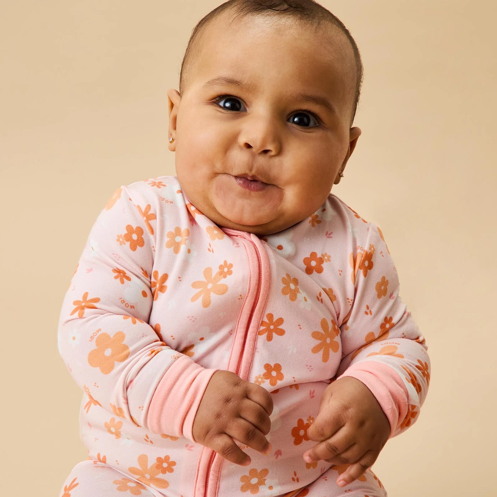 Flower Power Clever Zip Sleepsuit