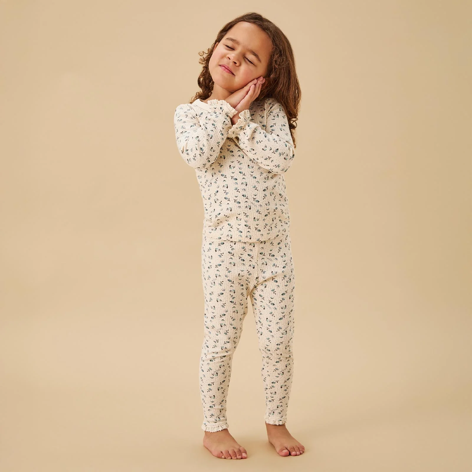 Floral Ribbed Pyjamas