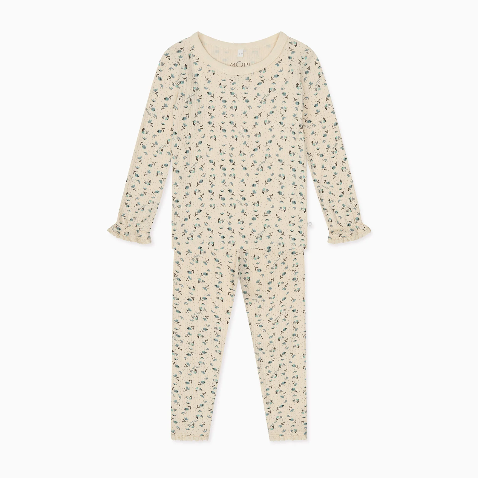 Floral Ribbed Pyjamas - Image 7