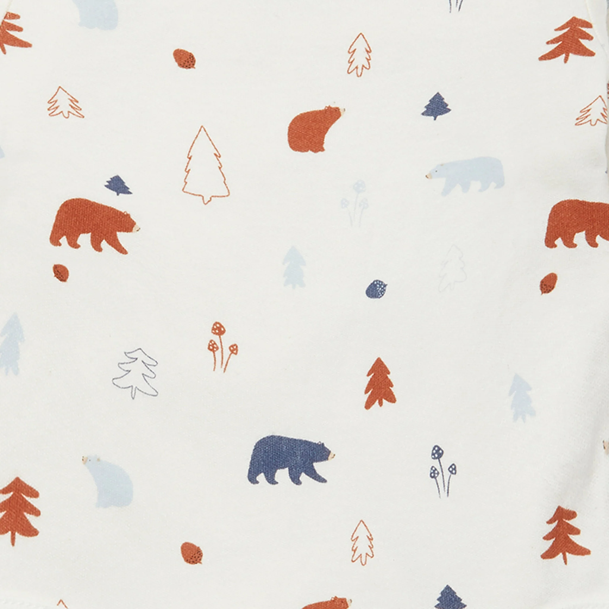 Forest Bear Long Sleeve Kimono Bodysuit 4 Pack - Image 2