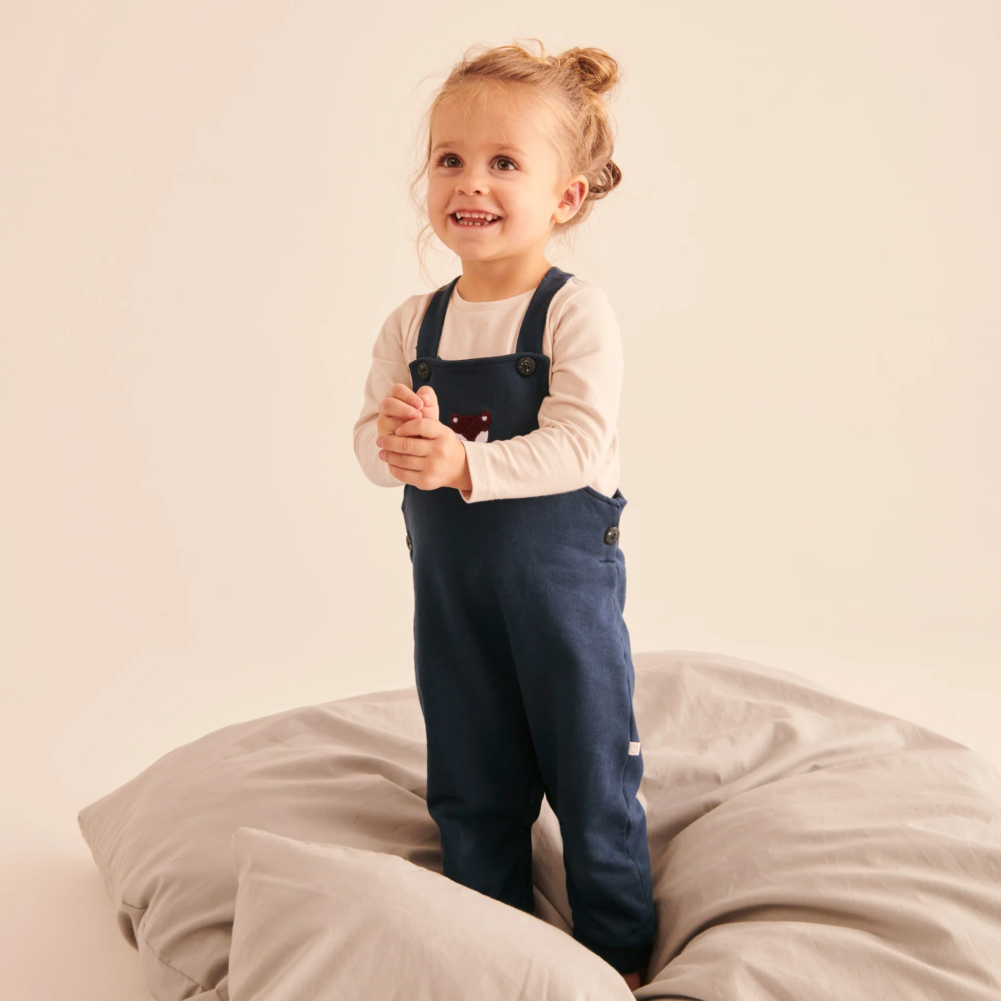 Fox Dungarees & Long Sleeve T-Shirt Outfit - Image 3