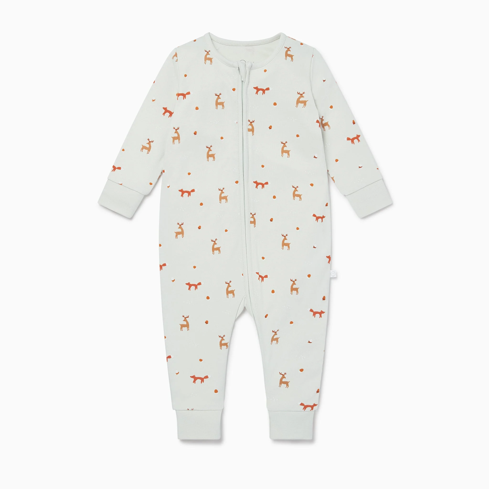 Fox Print Clever Zip Sleepsuit - Image 4