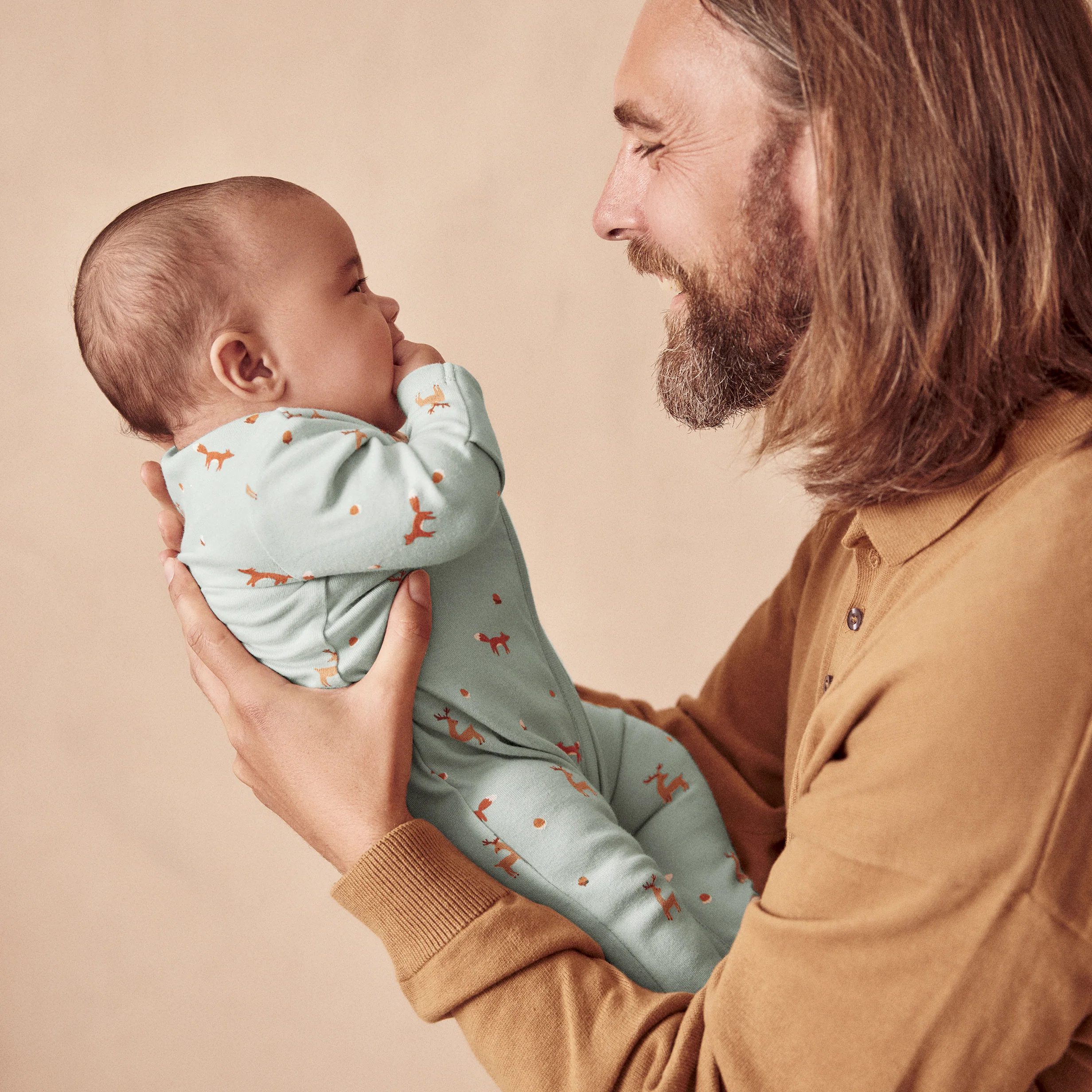 Fox Print Zip-Up Sleepsuit - Image 5